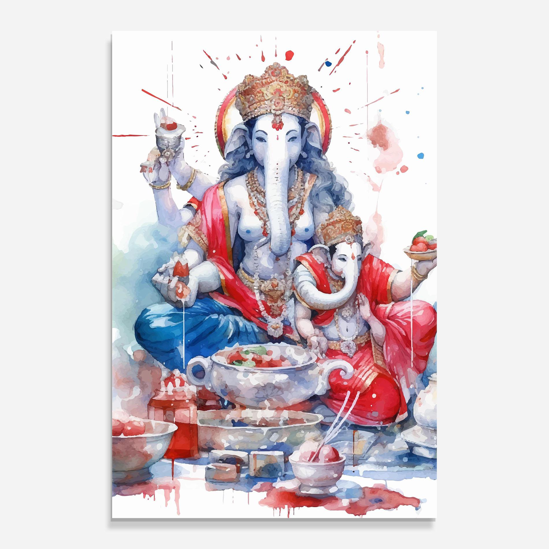 Üvegkép Durga Puja Festival mockup 0