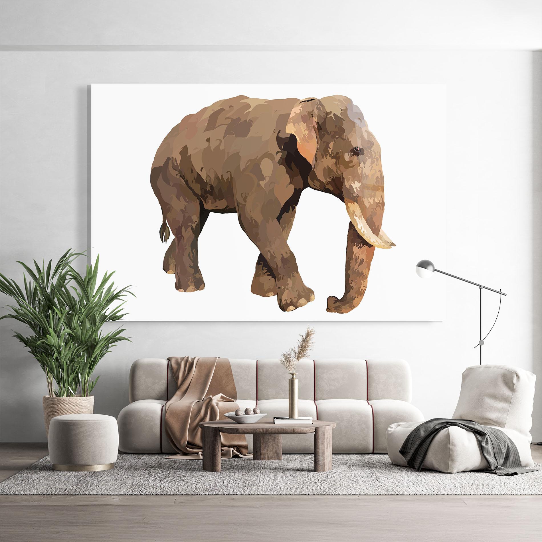 Üvegkép Brown Elephant mockup 9