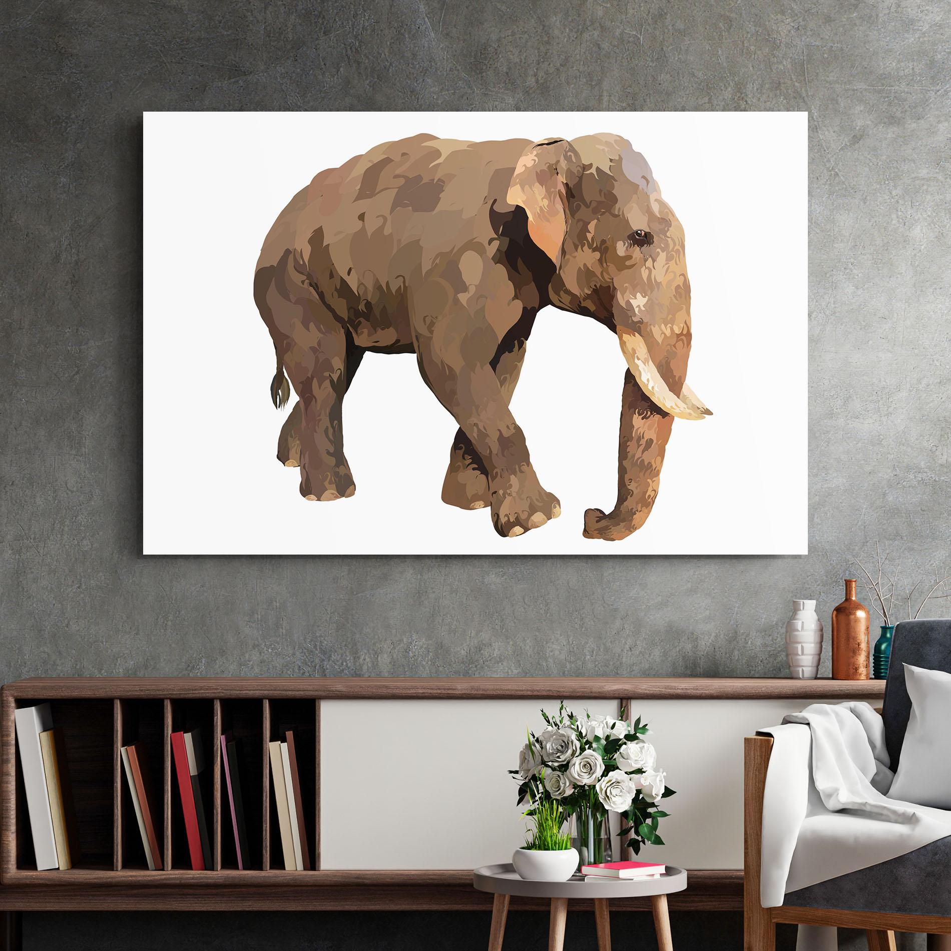 Üvegkép Brown Elephant mockup 2