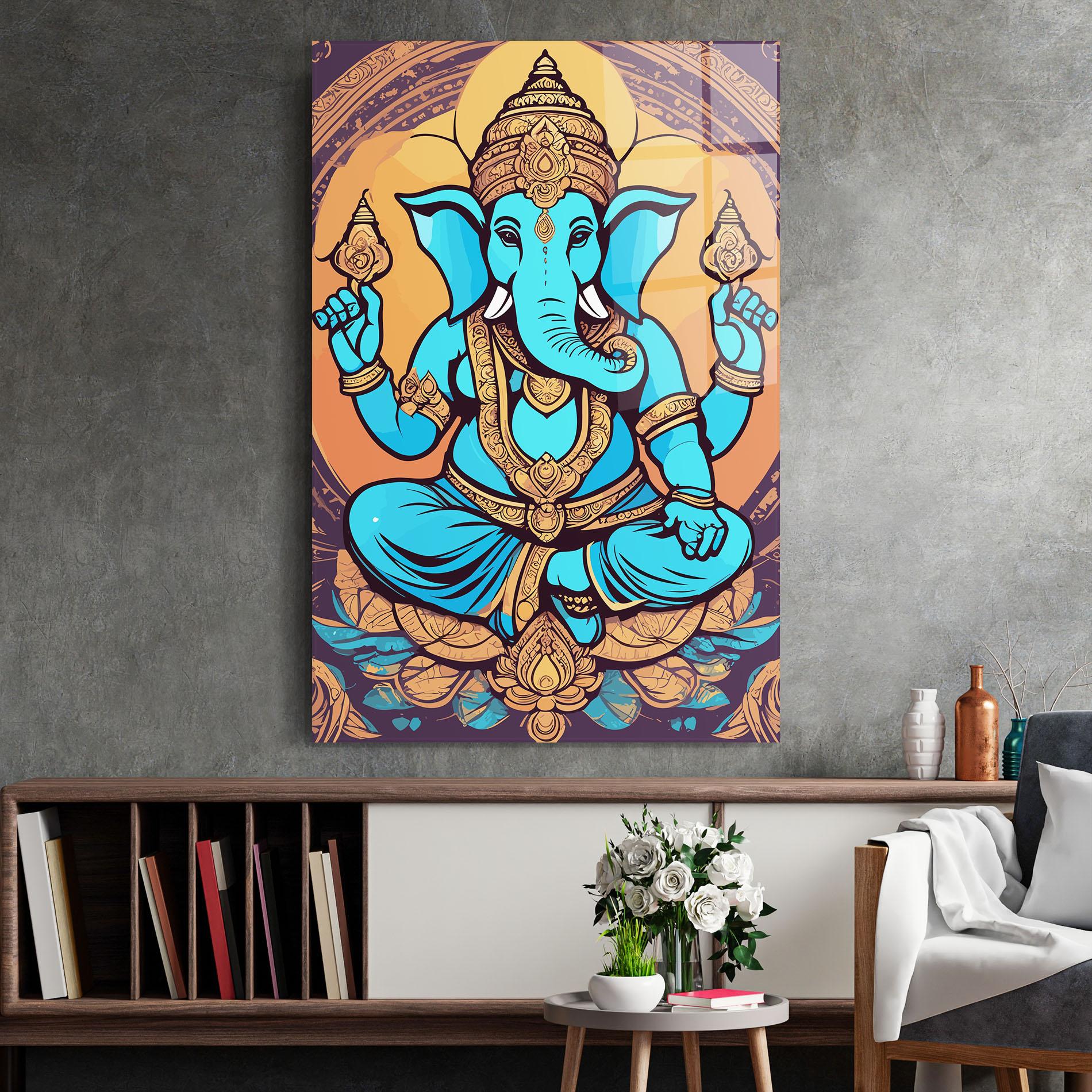 Üvegkép Blue Elephant mockup 2