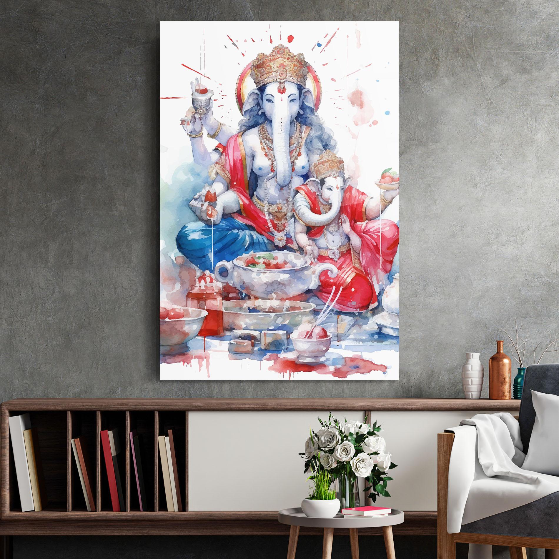 Üvegkép Durga Puja Festival mockup 2