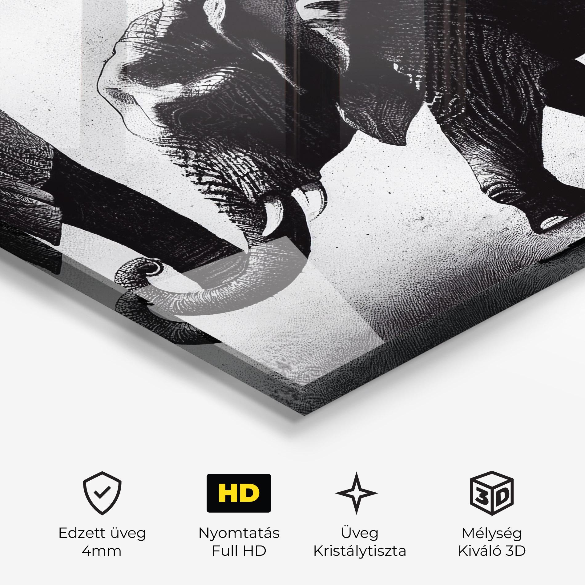 Üvegkép Baby Elephant mockup 3