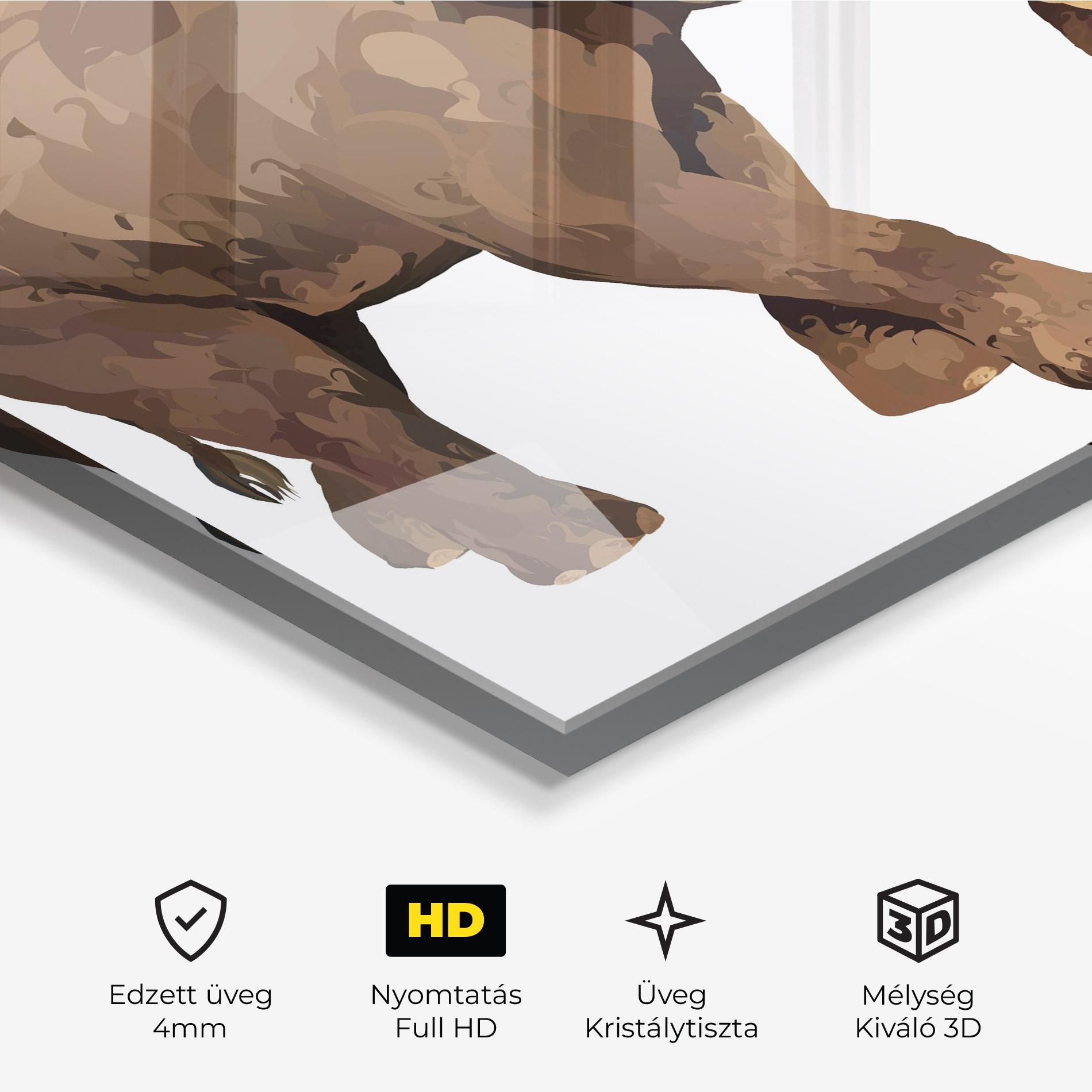 Üvegkép Brown Elephant mockup 3