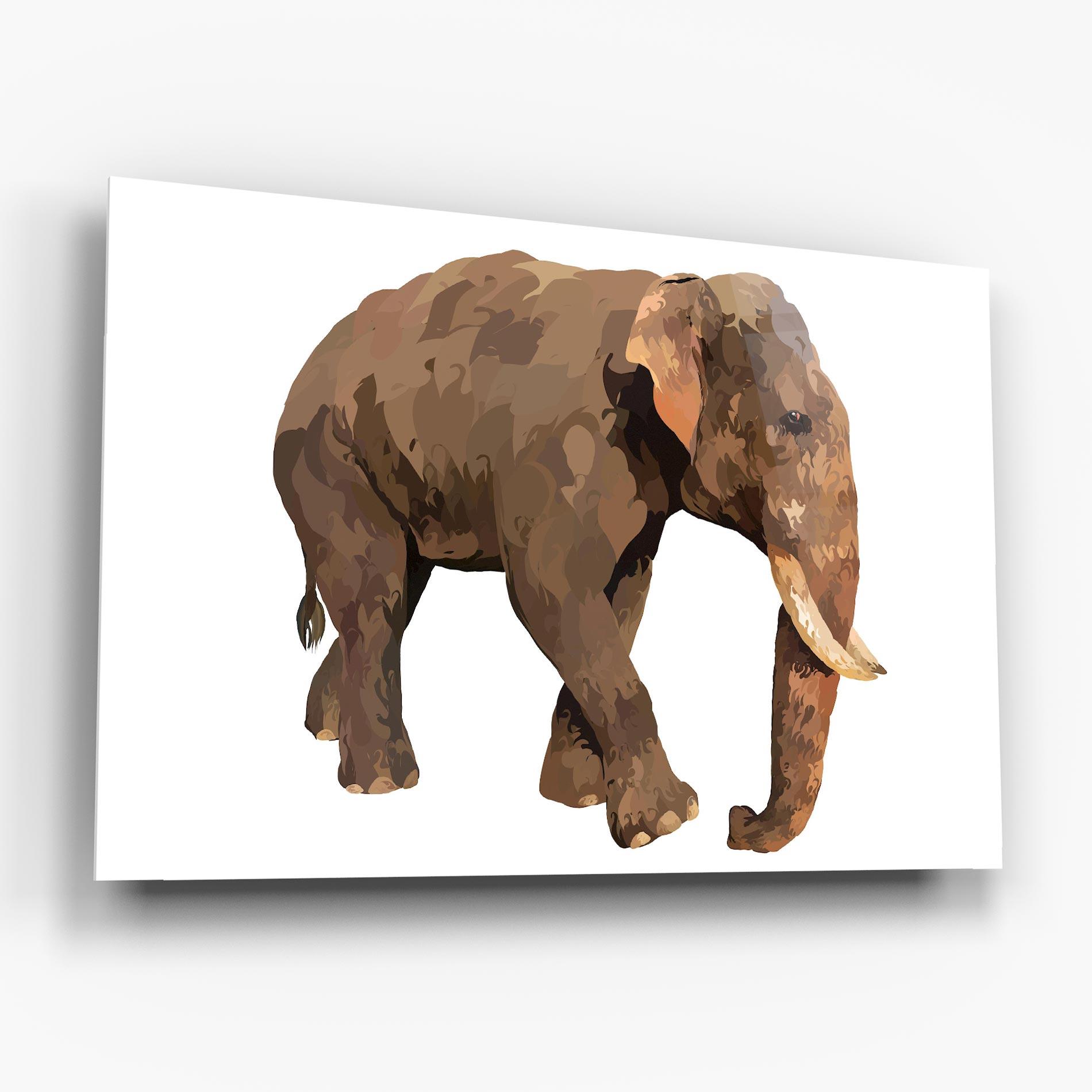 Üvegkép Brown Elephant mockup 6