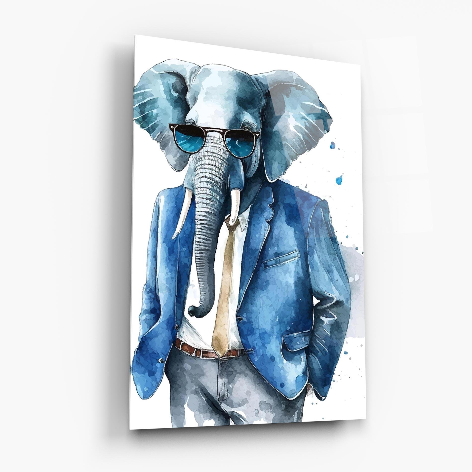 Üvegkép Bussiness Elephant mockup 6
