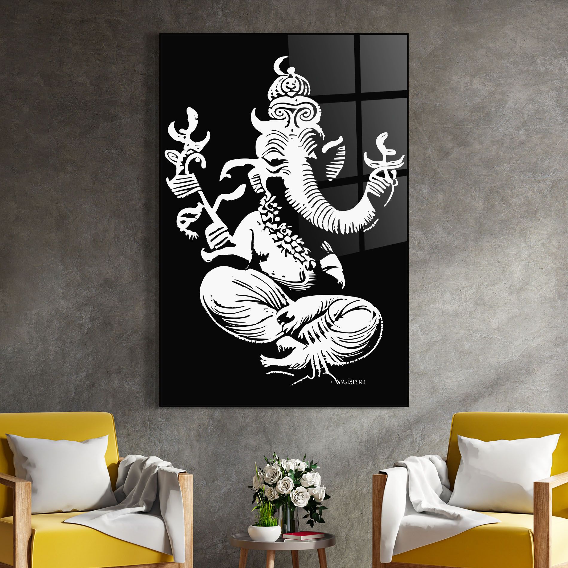 Black And White Ganesha mockup 4