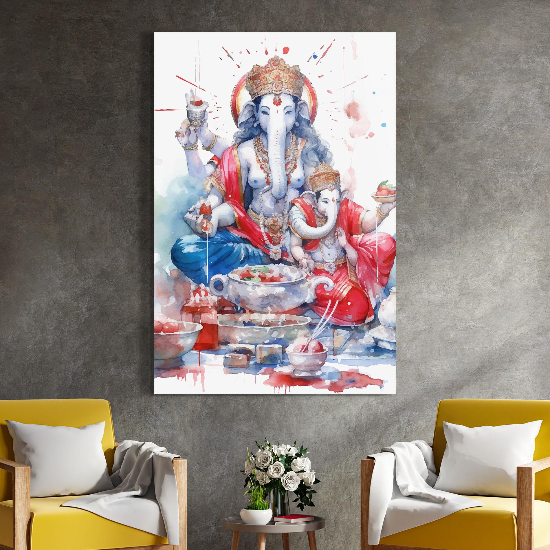 Üvegkép Durga Puja Festival mockup 4