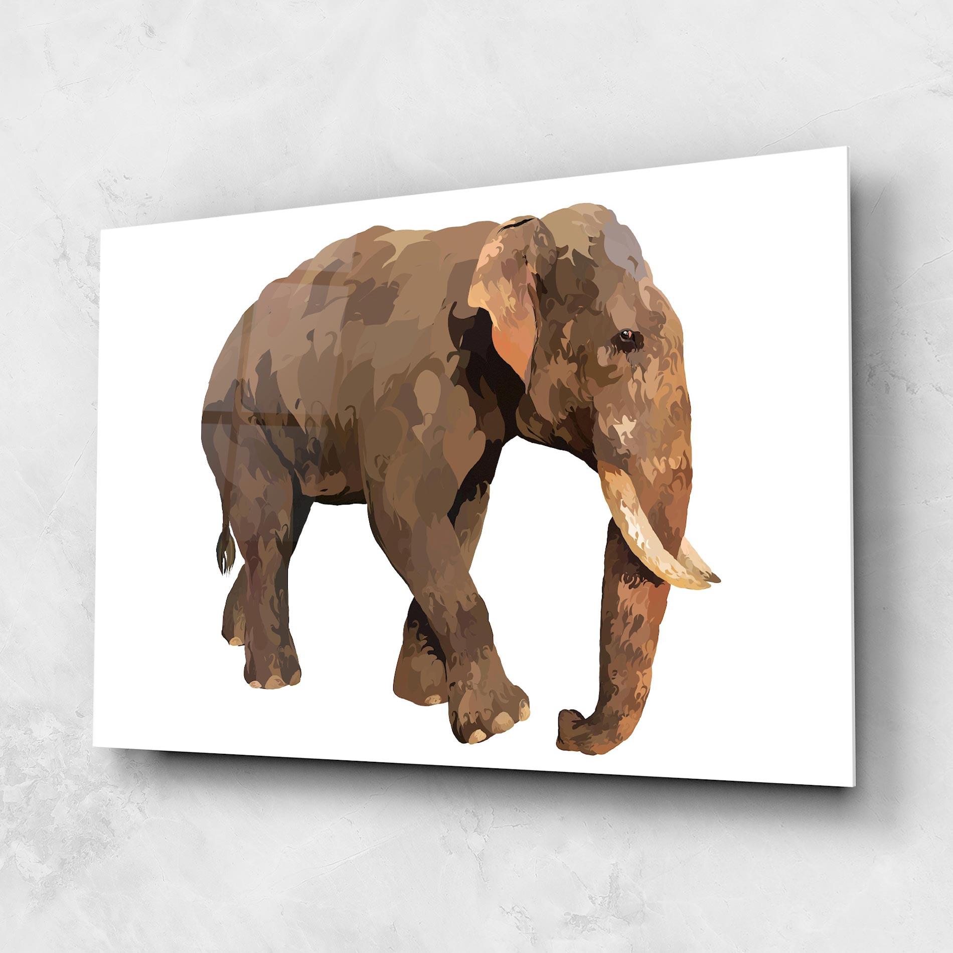 Üvegkép Brown Elephant mockup 1