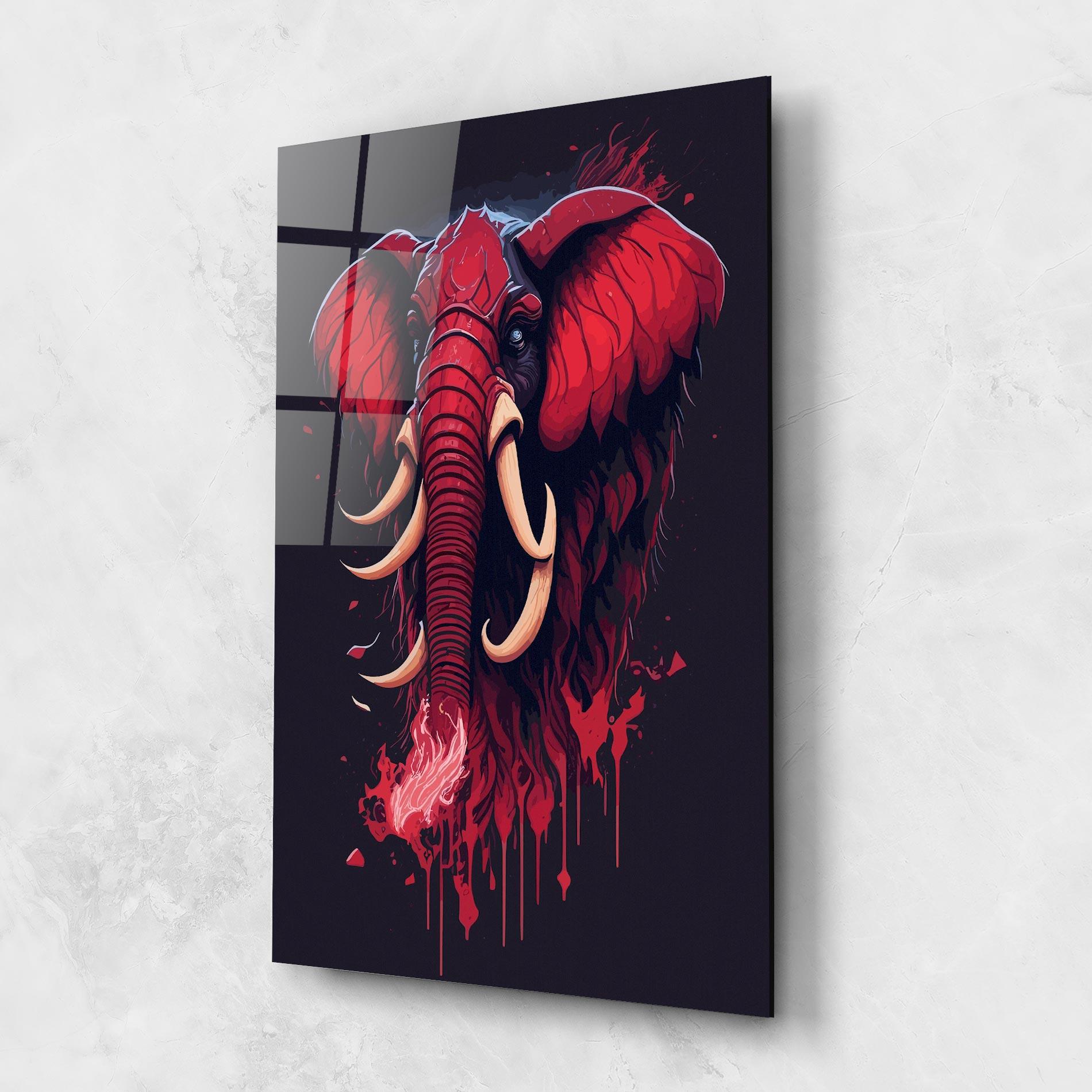 Üvegkép Bloody Elephant mockup 1