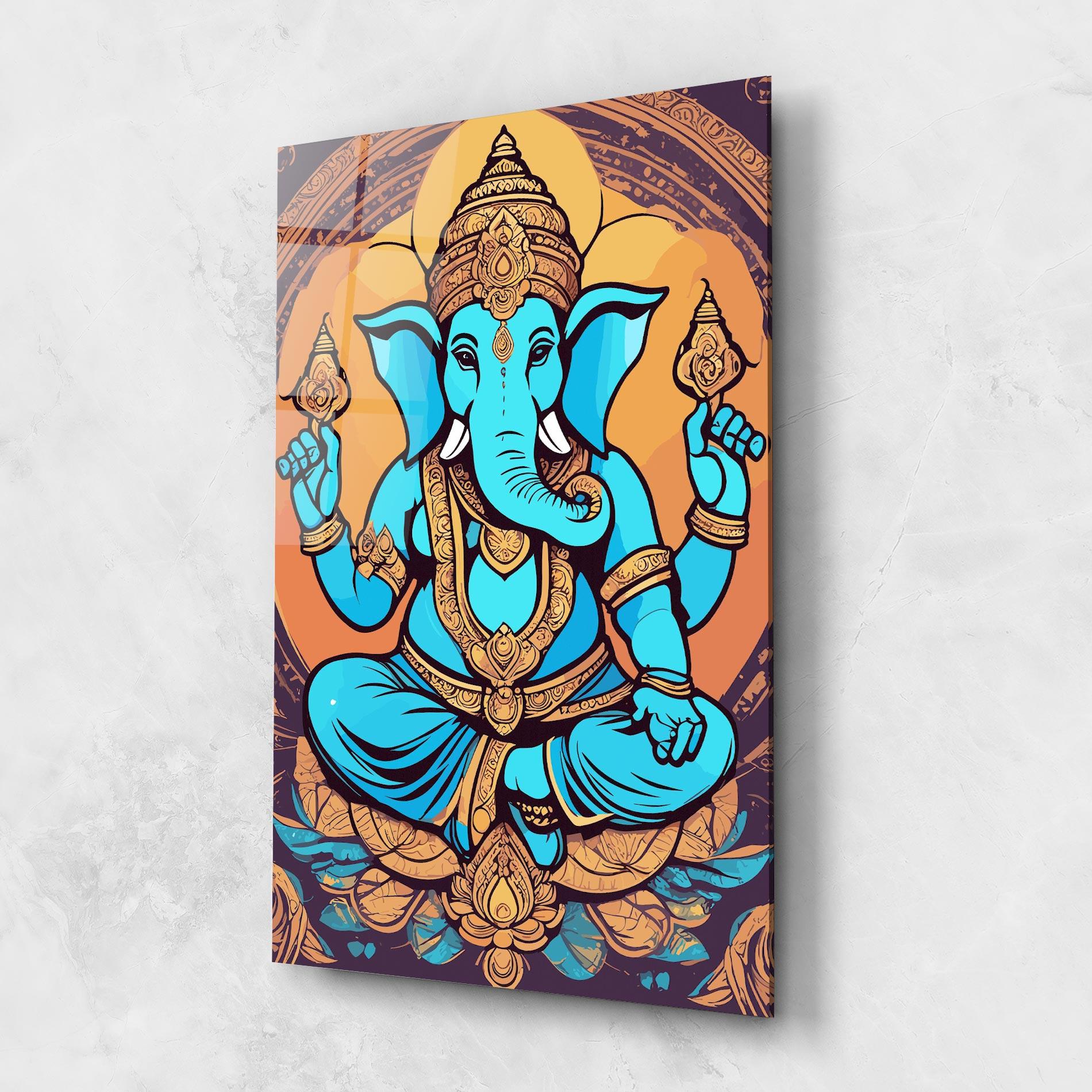 Üvegkép Blue Elephant mockup 1