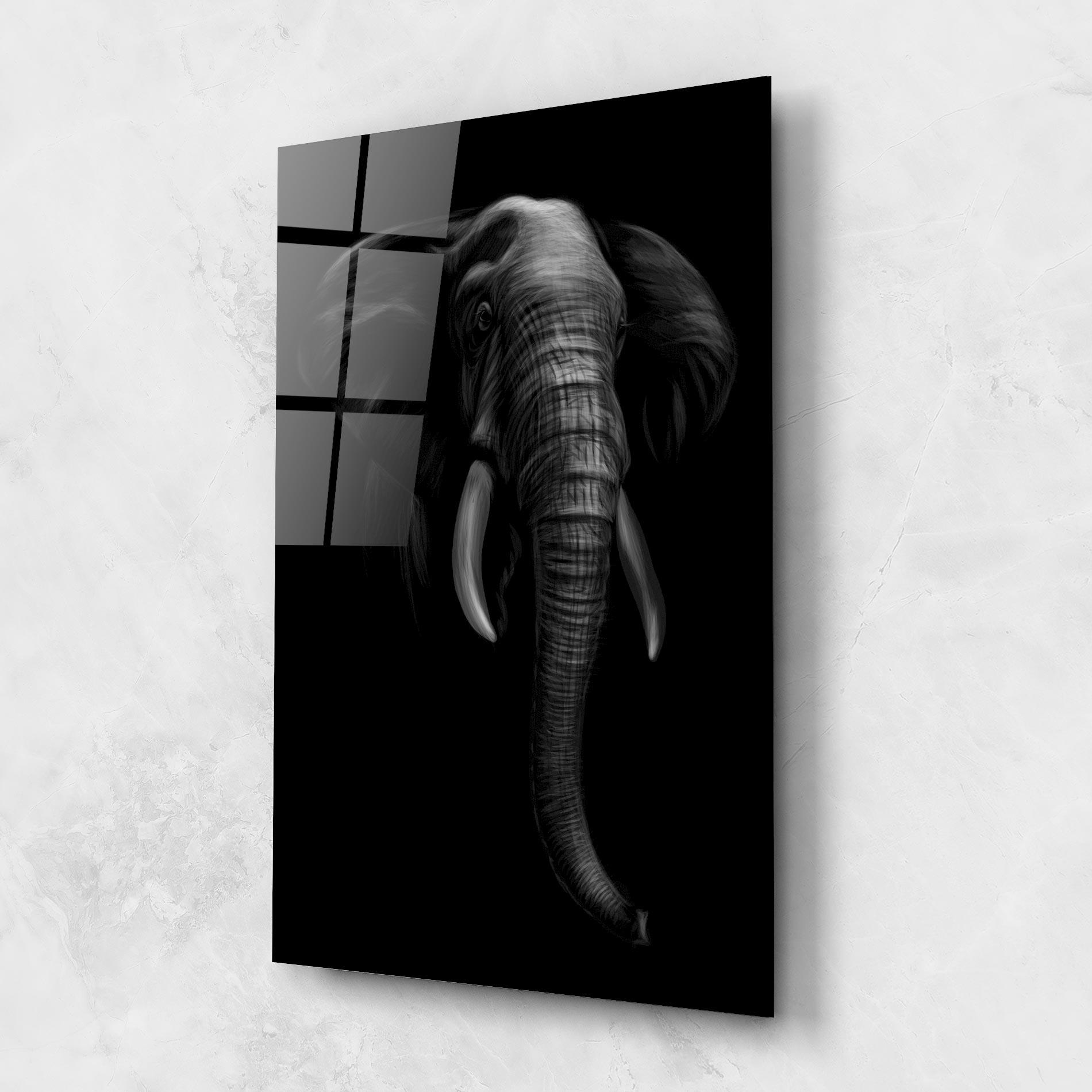 Üvegkép Elephant Head mockup 1