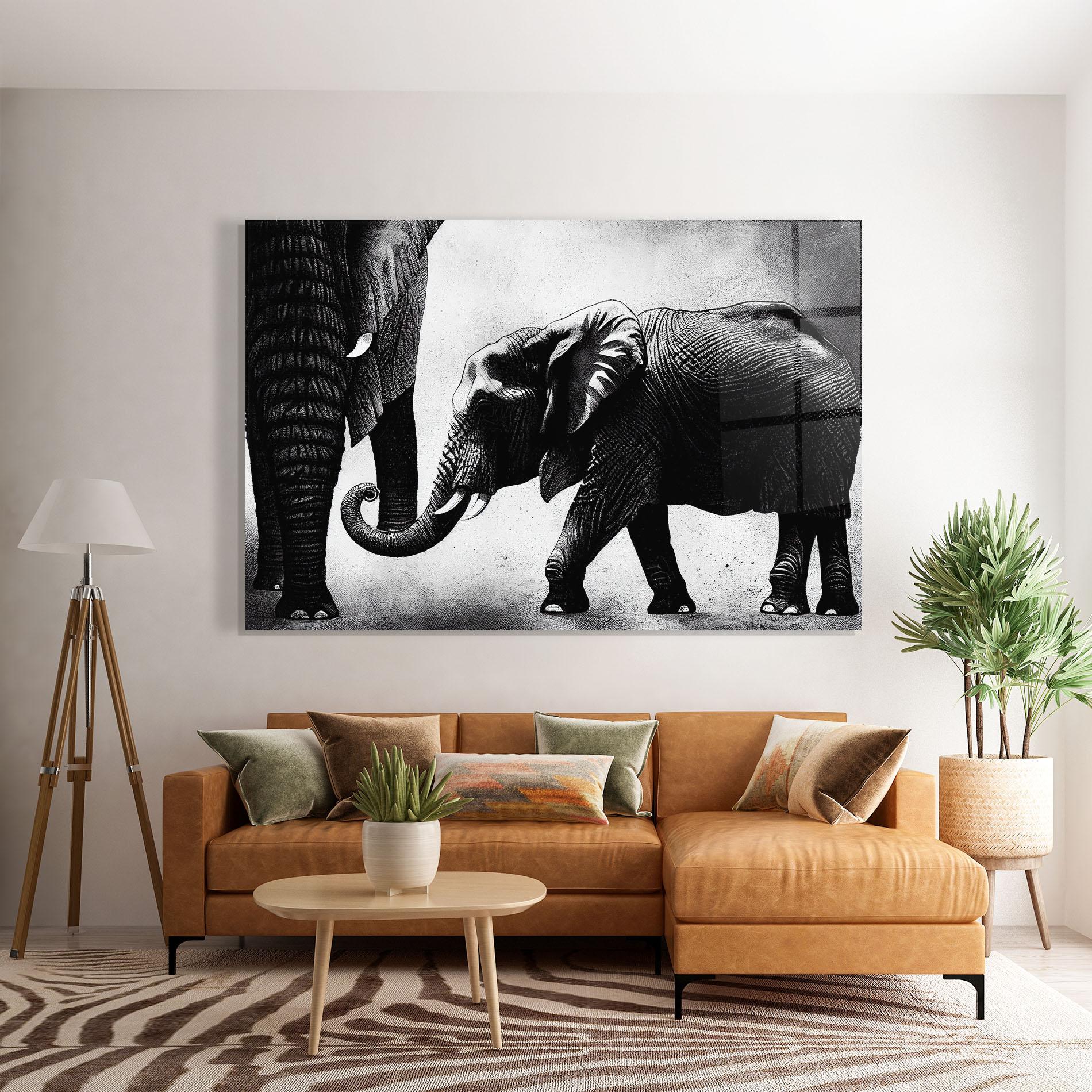 Üvegkép Baby Elephant mockup 7