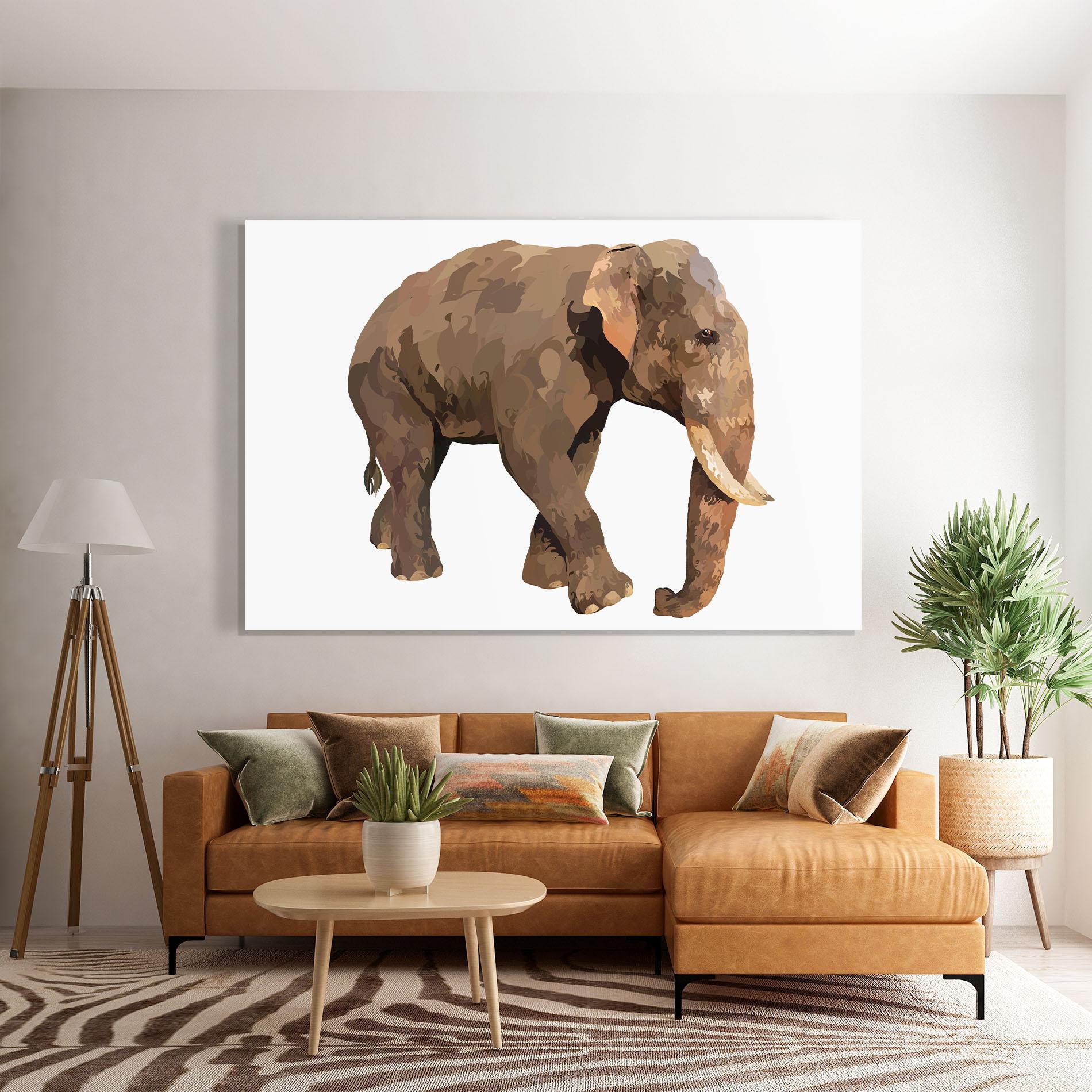 Üvegkép Brown Elephant mockup 7