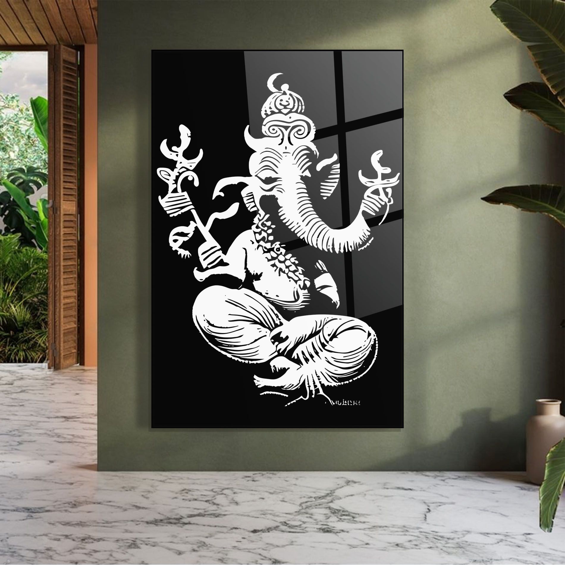 Black And White Ganesha mockup 7