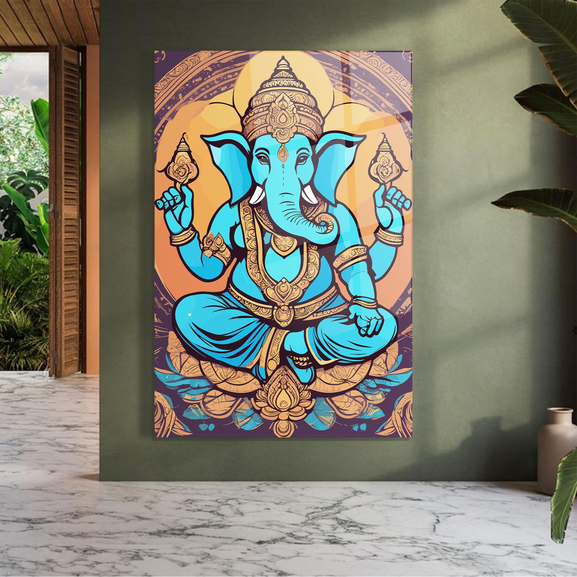 Üvegkép Blue Elephant mockup 7