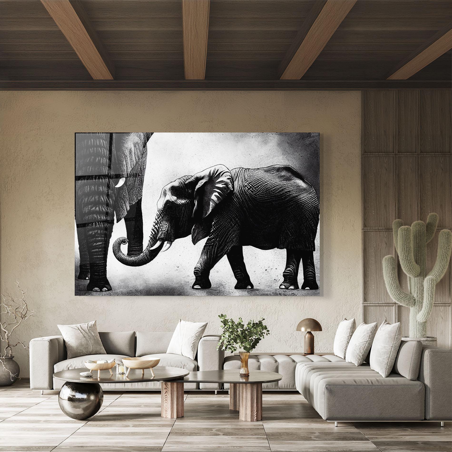 Üvegkép Baby Elephant mockup 8