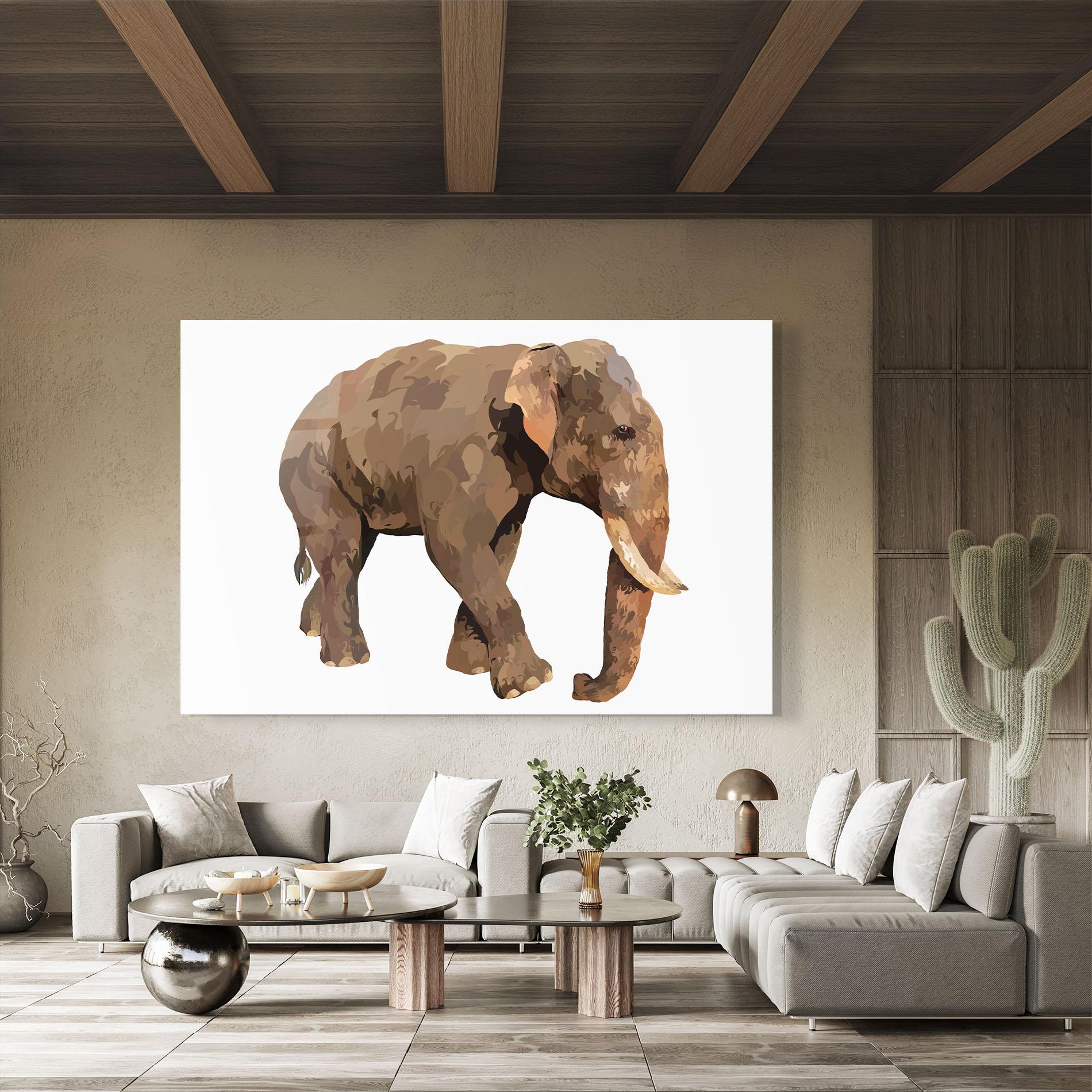 Üvegkép Brown Elephant mockup 8