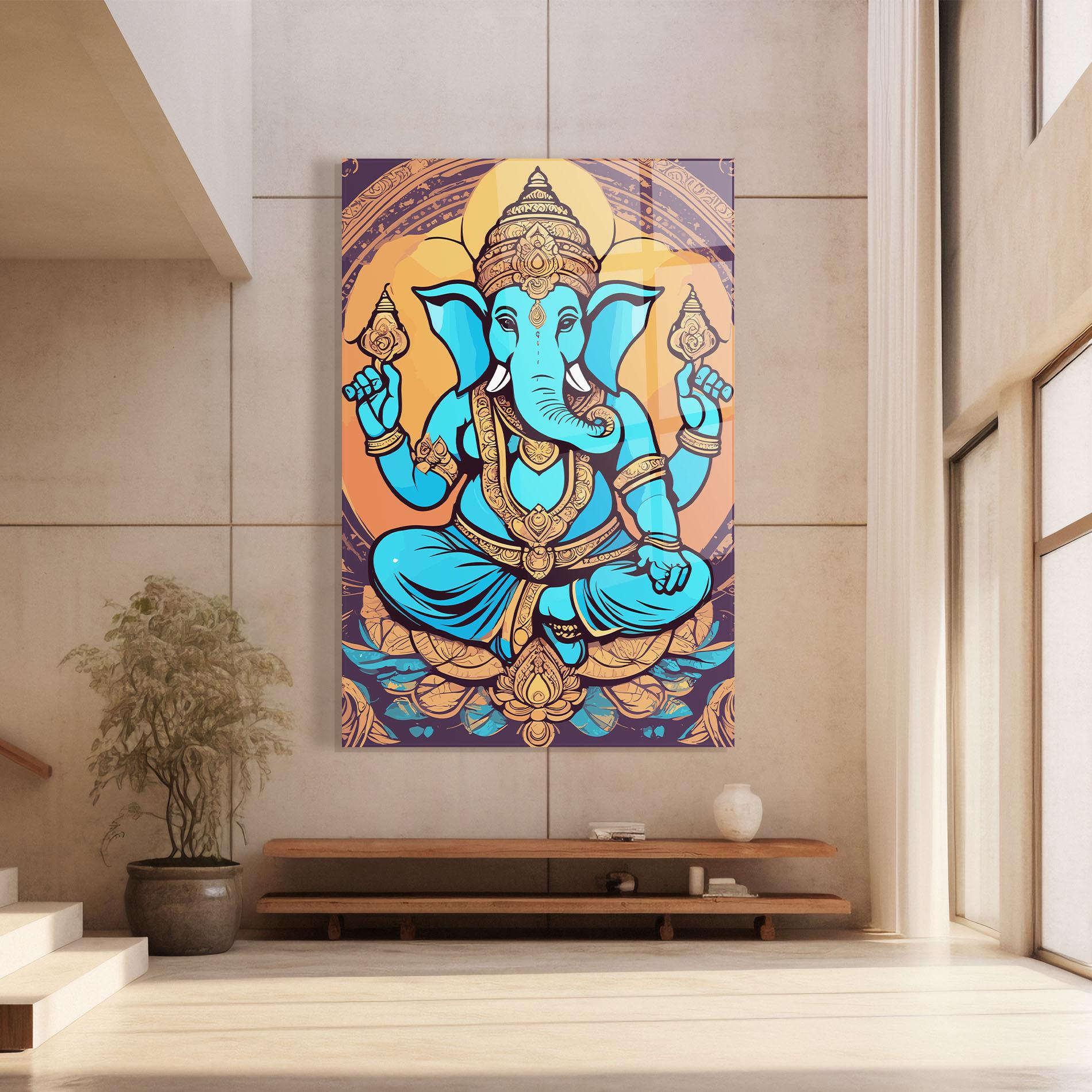 Üvegkép Blue Elephant mockup 8
