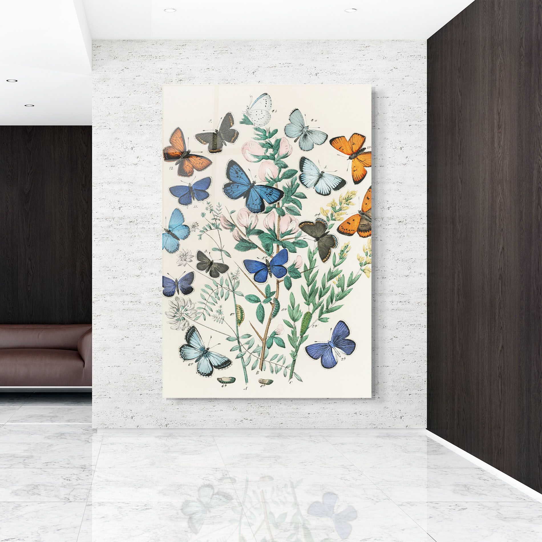 Blue Orange Butterflies mockup 9