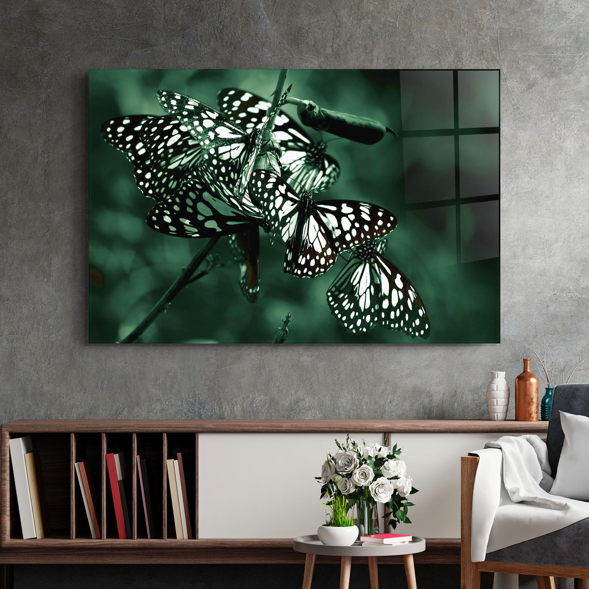 Black White Butterflies mockup 2