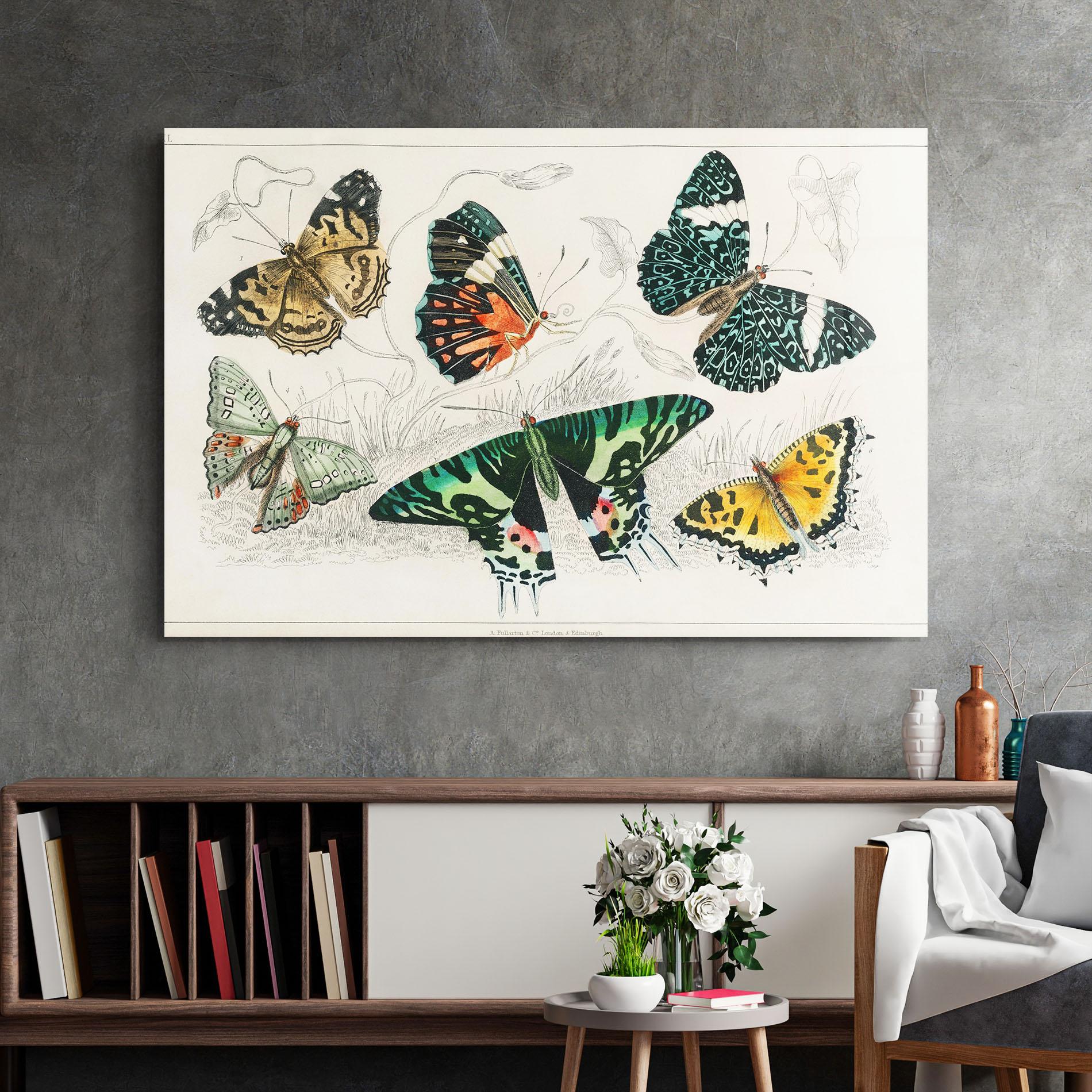 Üvegkép Butterfly Art mockup 2