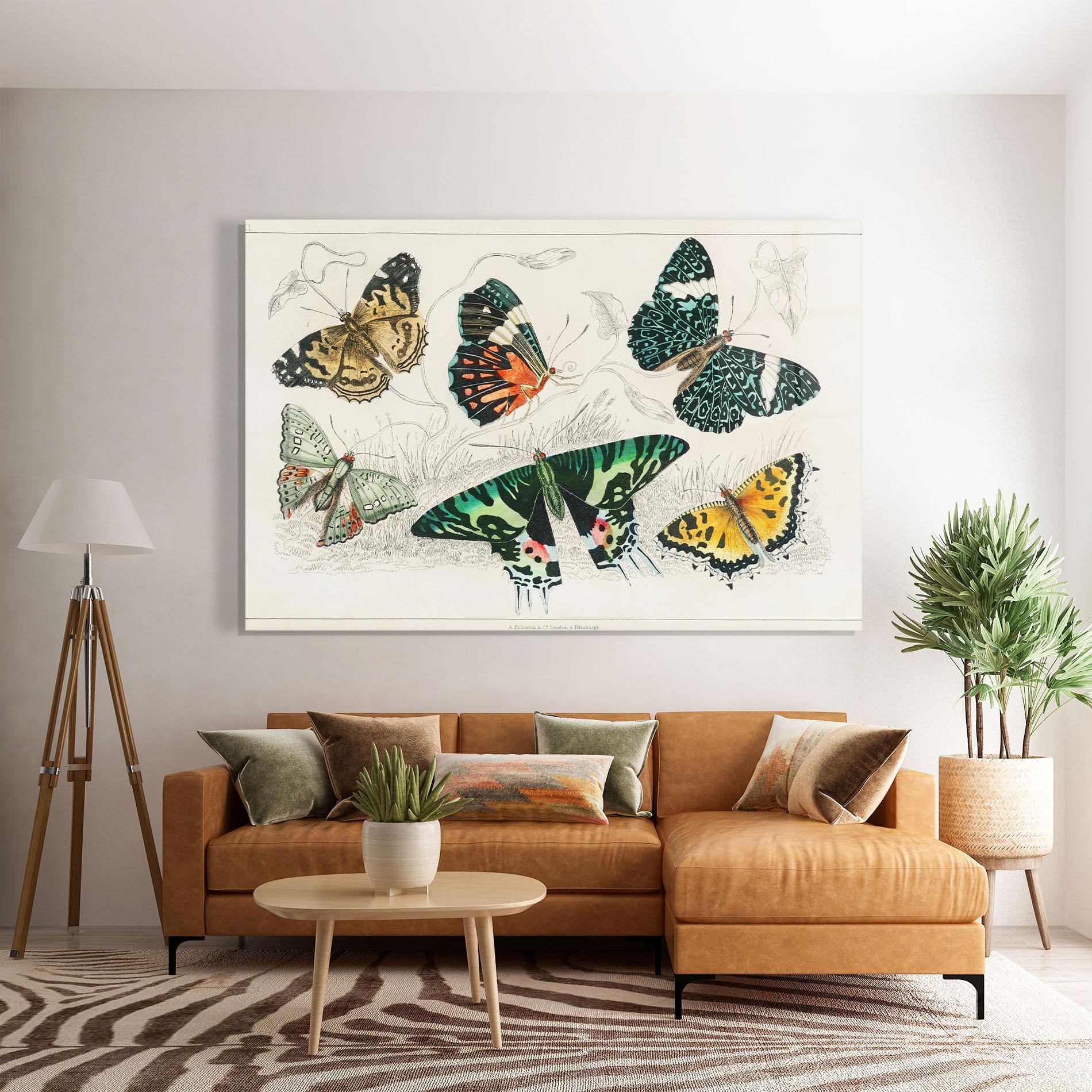Üvegkép Butterfly Art mockup 7