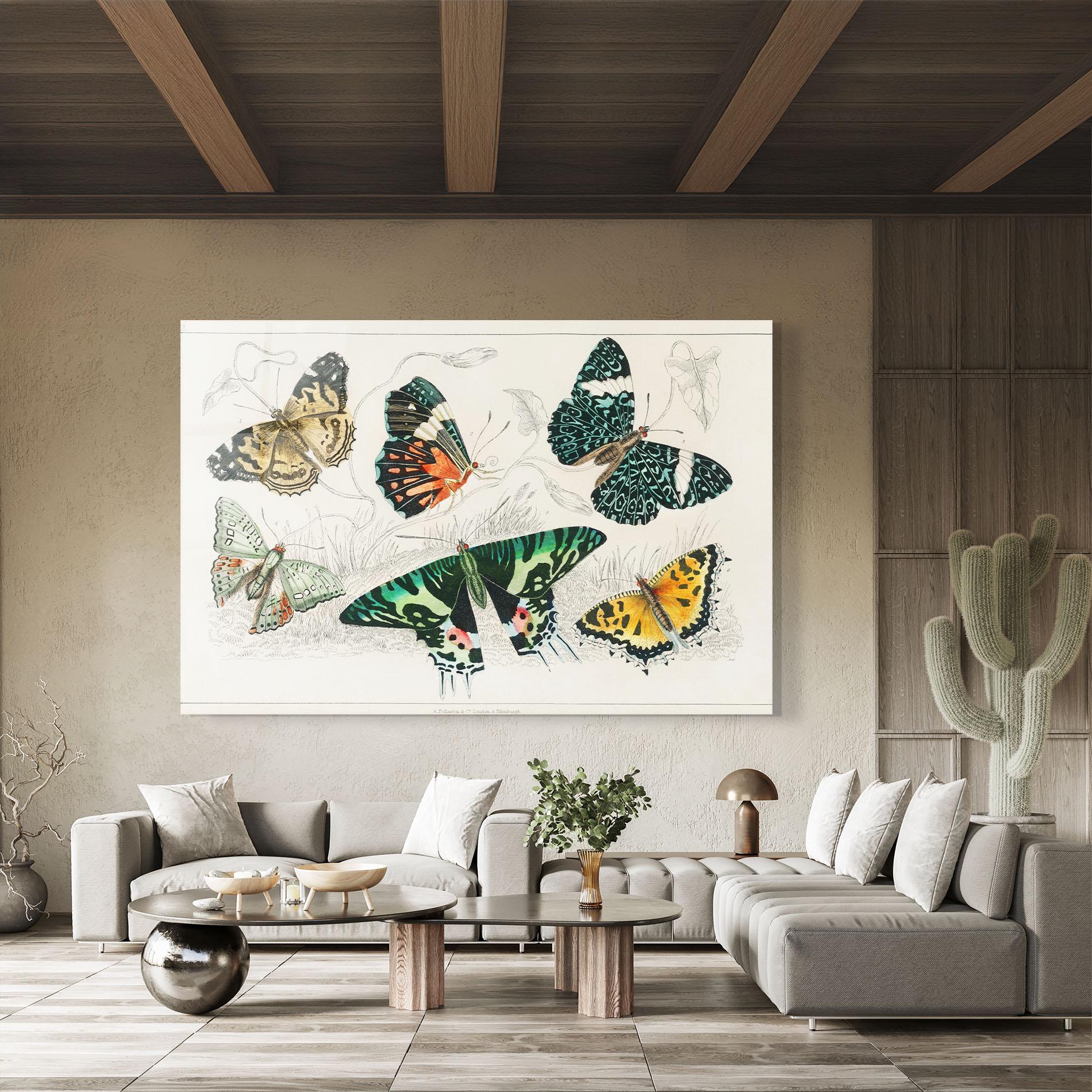 Üvegkép Butterfly Art mockup 8
