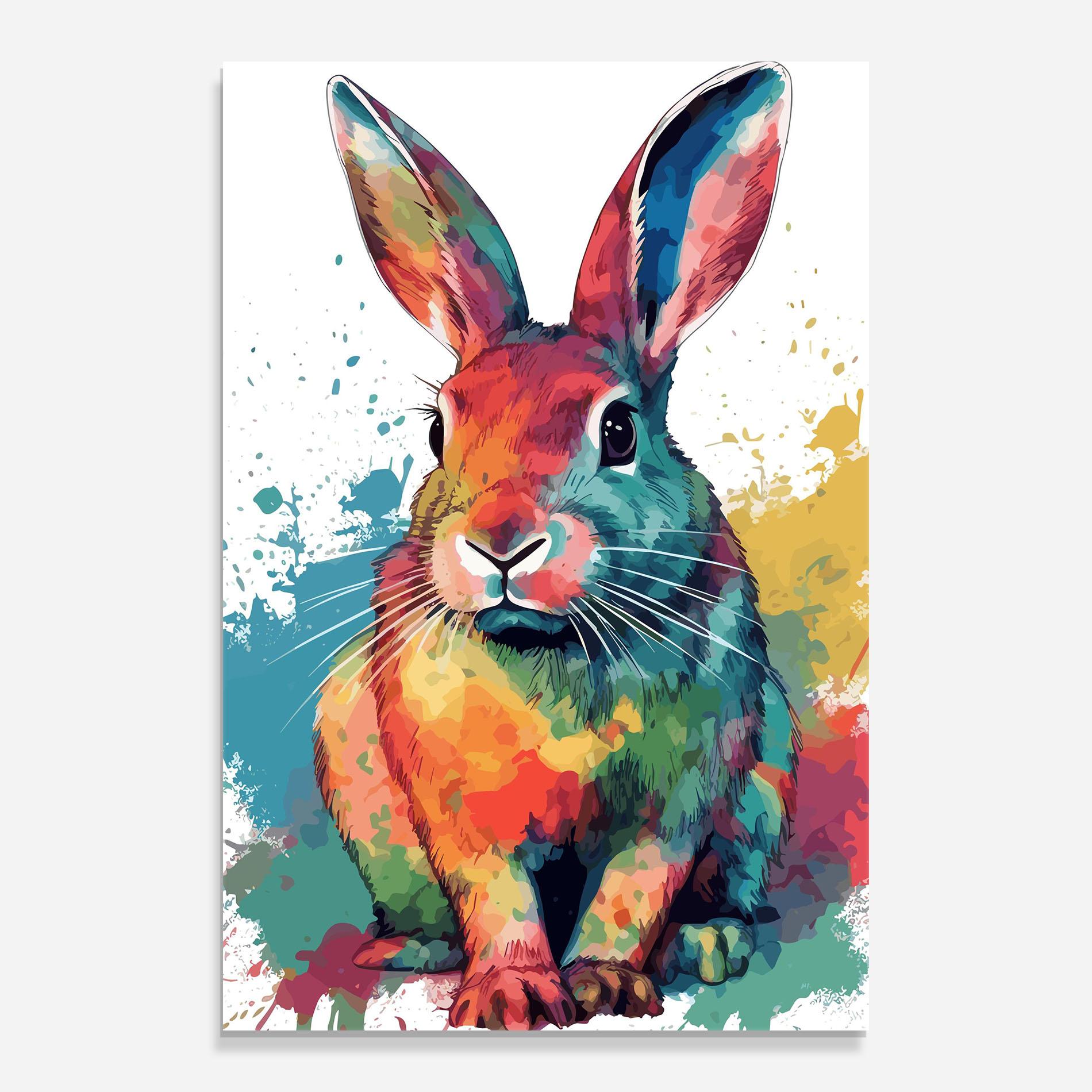 Üvegkép Brush Rabbit mockup 0