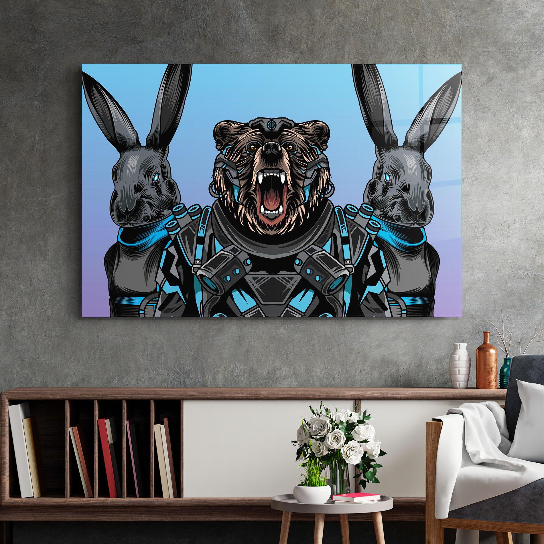Üvegkép Bunny Bear mockup 2