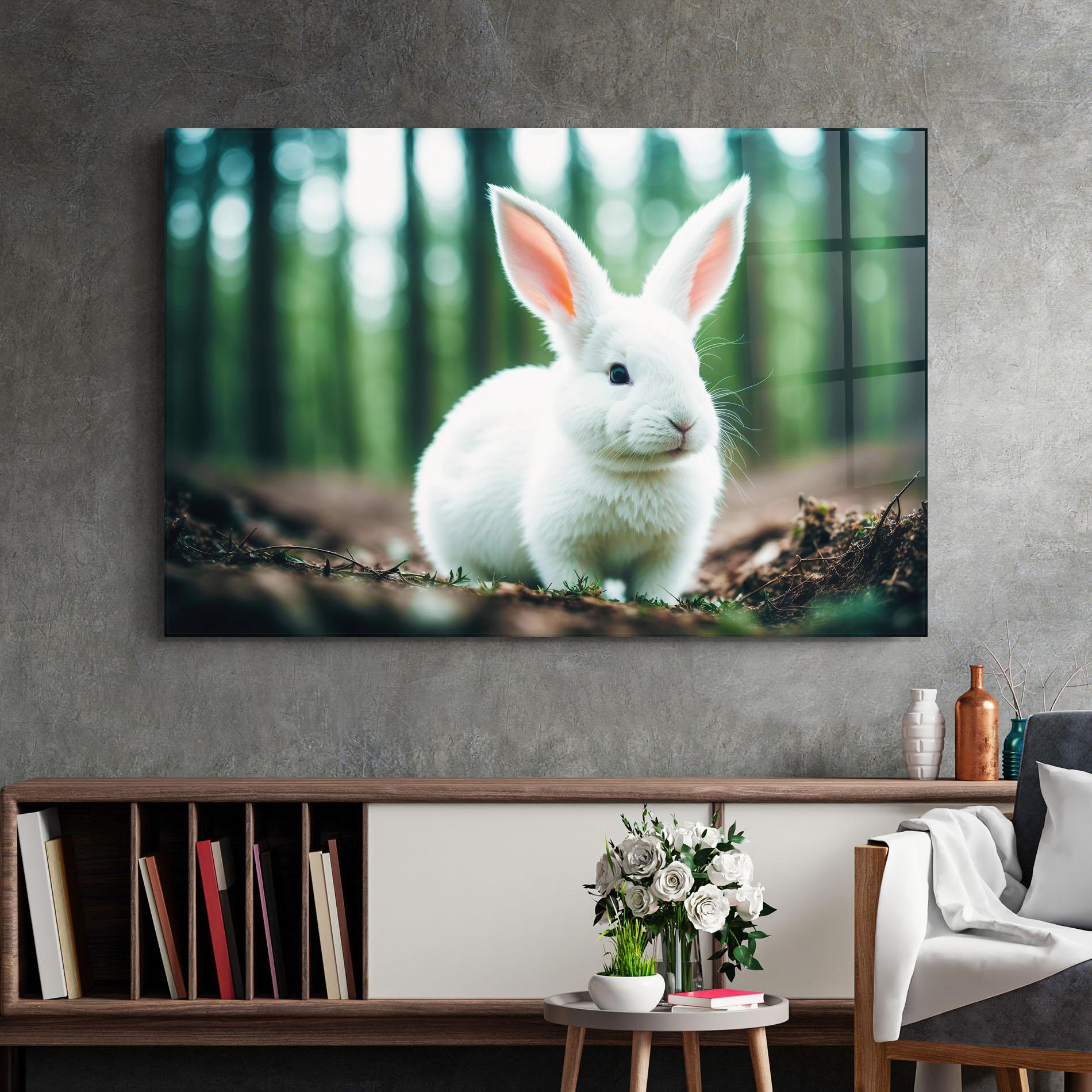 Üvegkép Forest Bunny mockup 2
