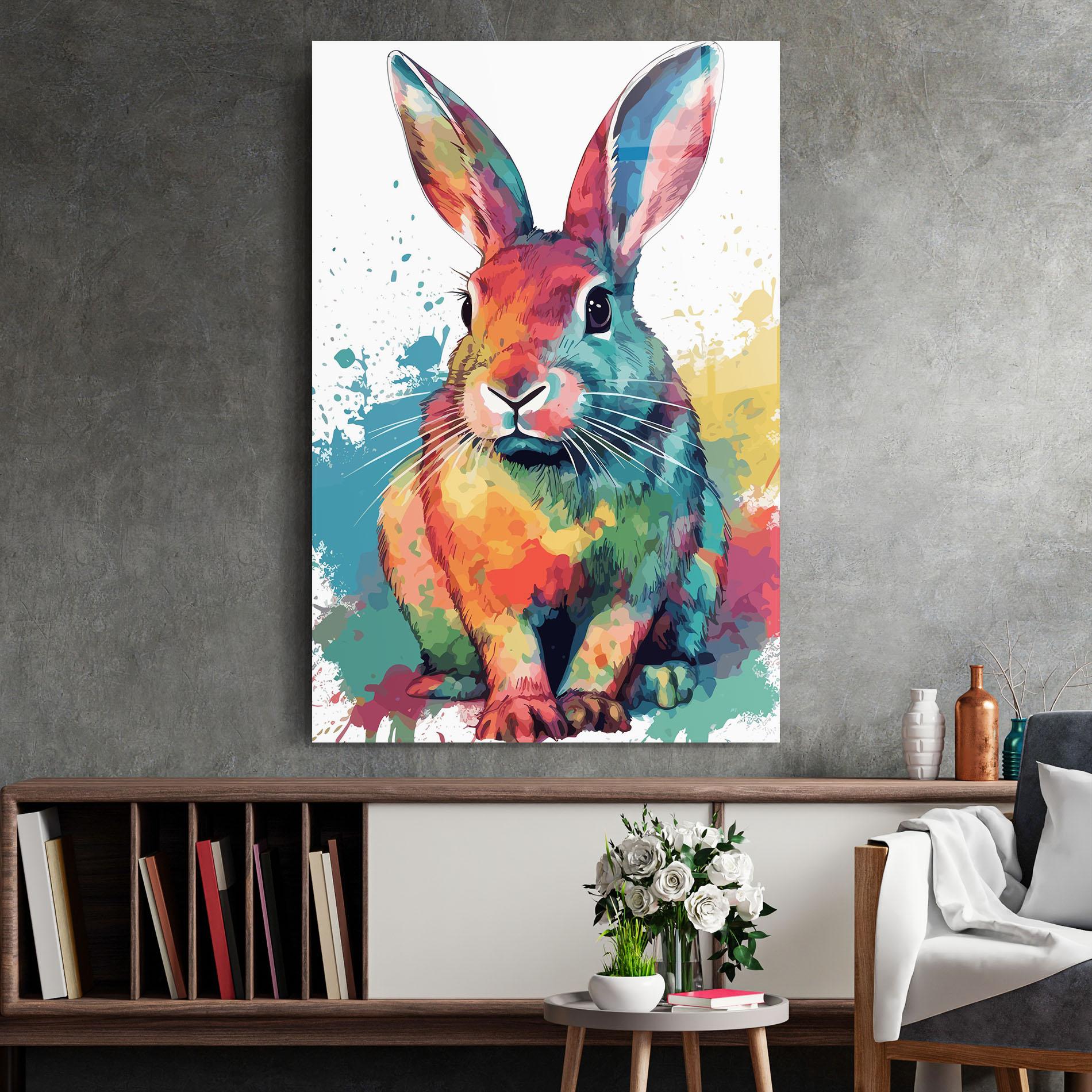 Üvegkép Brush Rabbit mockup 2