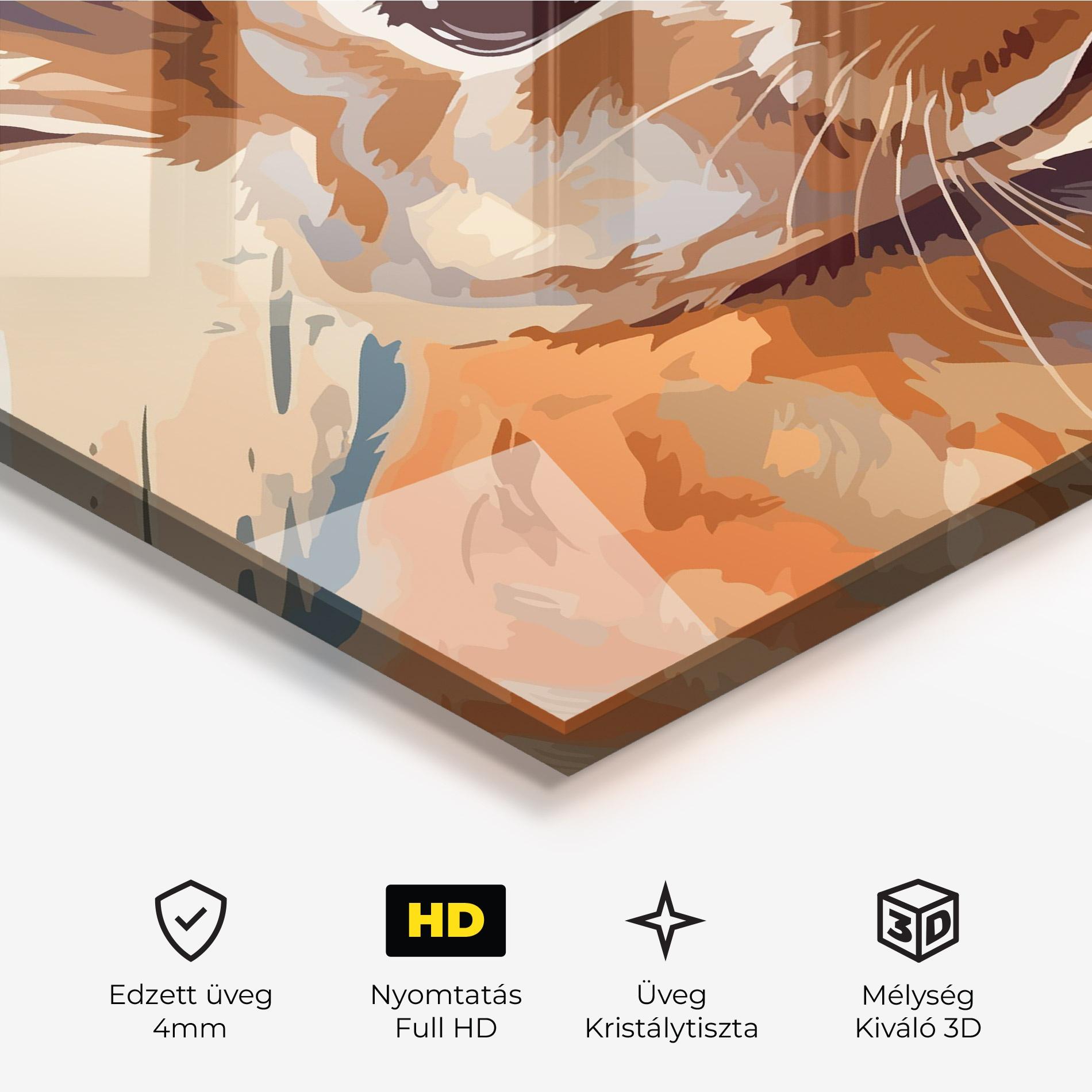 Üvegkép Anime Rabbit mockup 3