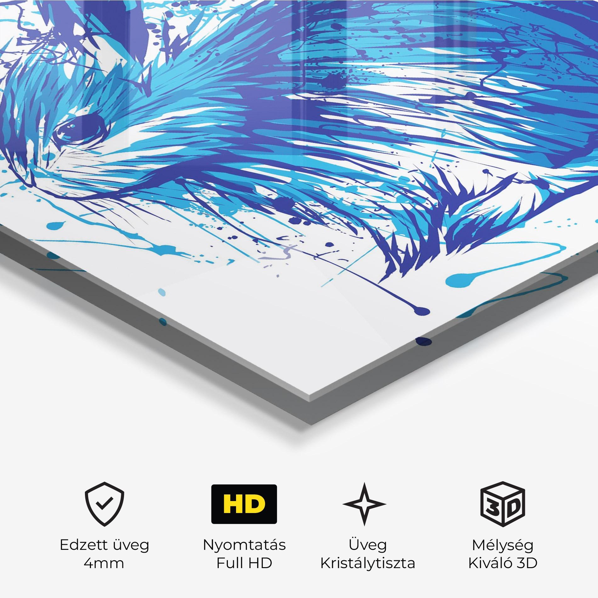 Üvegkép Blue Bunny mockup 3