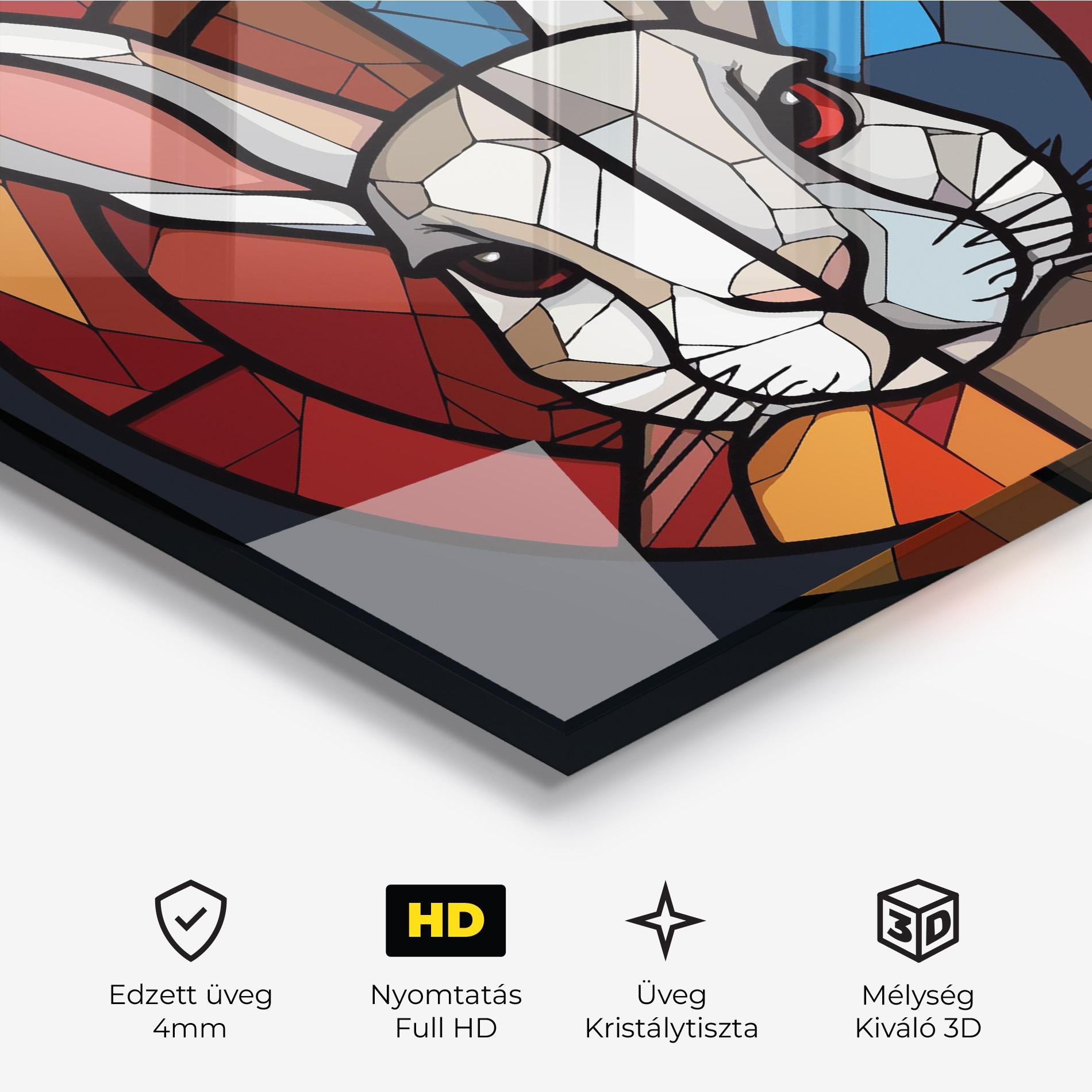 Üvegkép Bunny mockup 3
