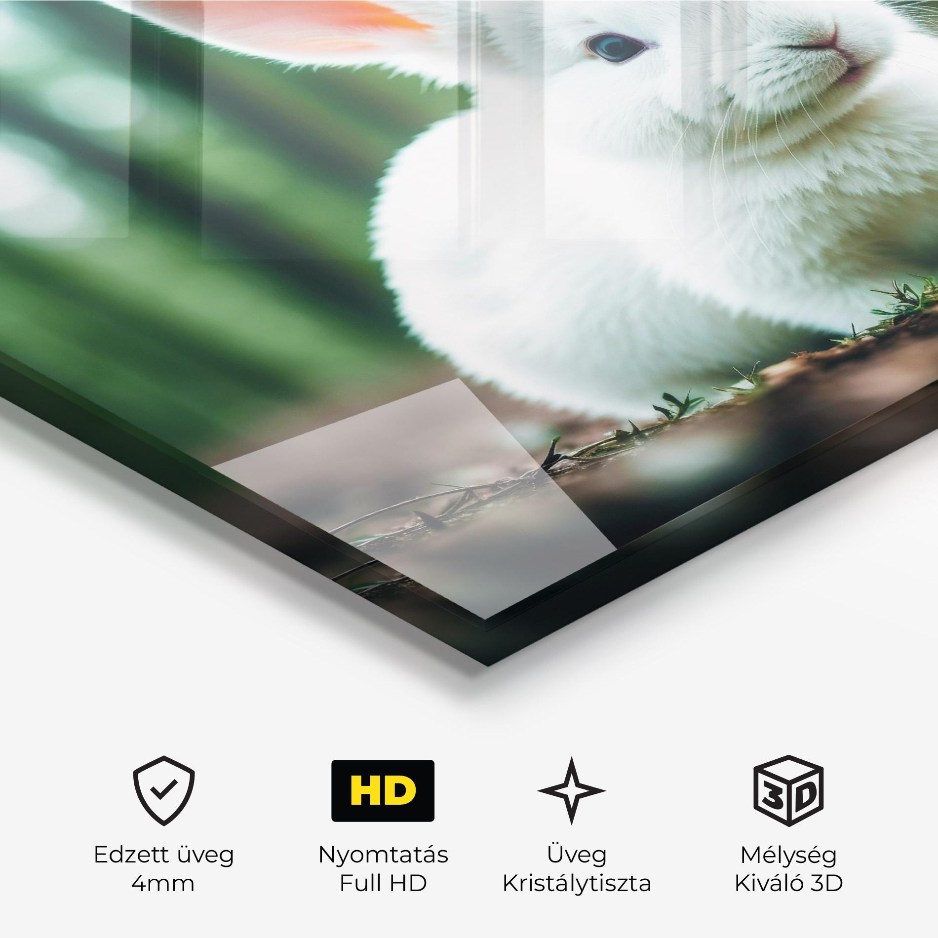 Üvegkép Forest Bunny mockup 3