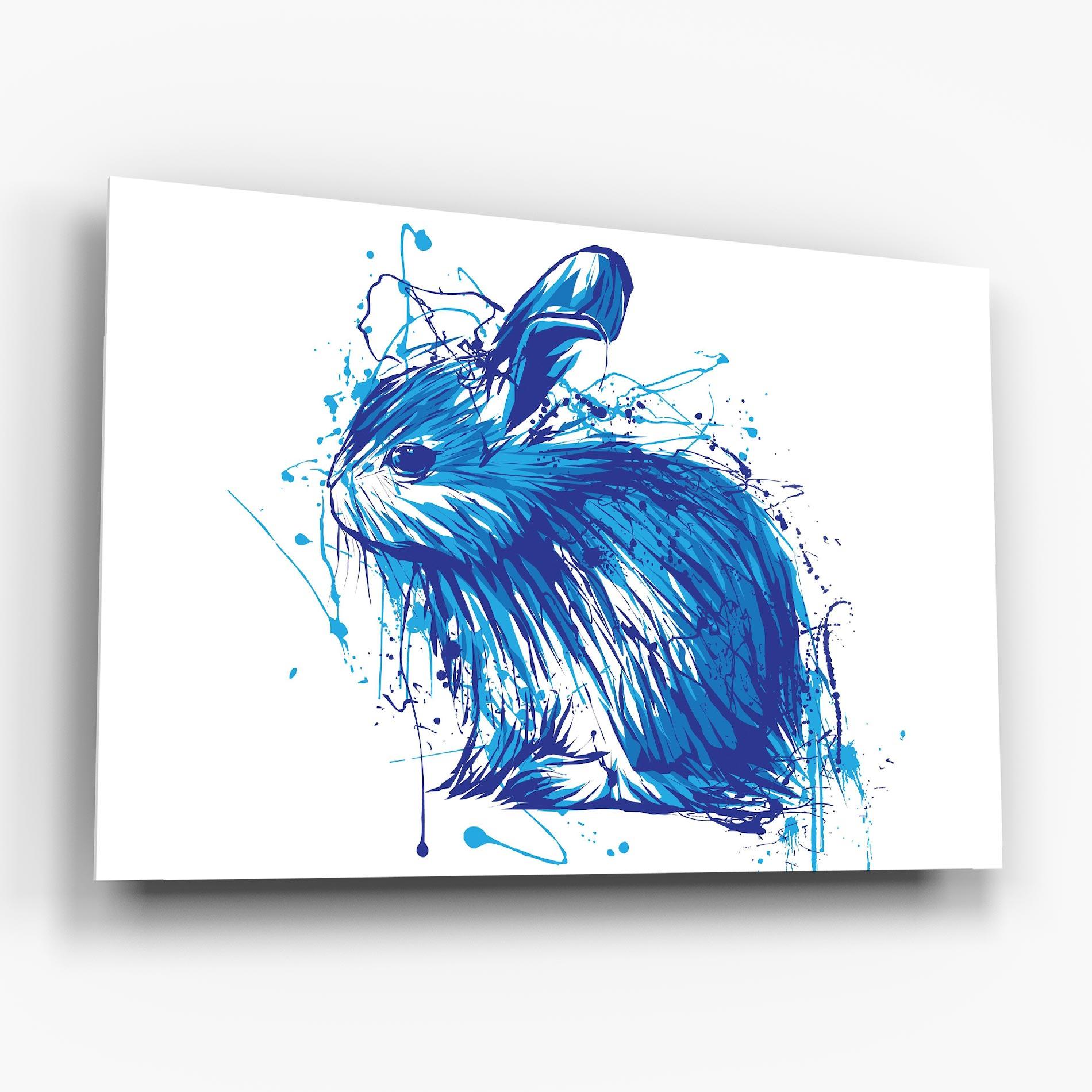 Üvegkép Blue Bunny mockup 6