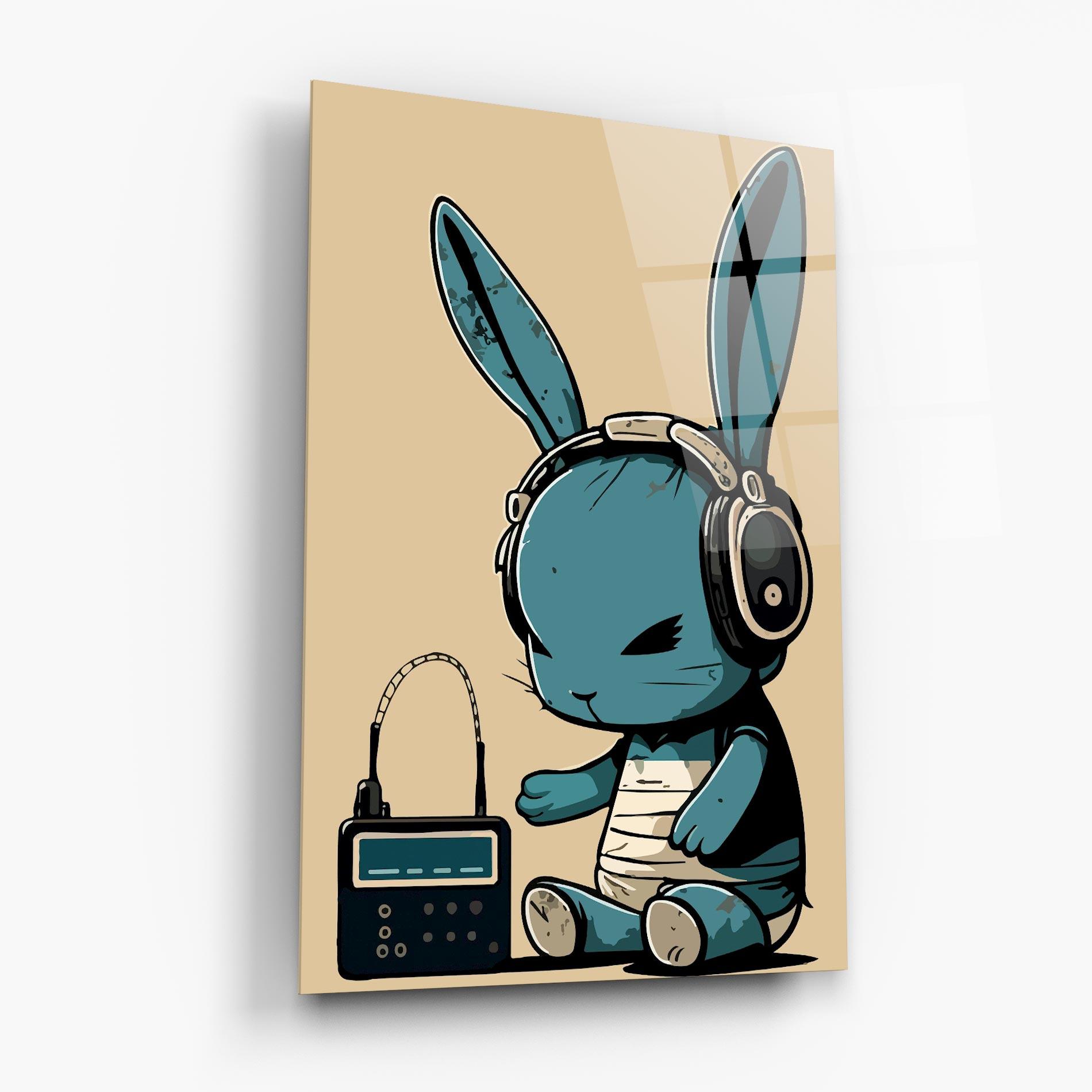 Üvegkép Blue Baby Bunny mockup 6
