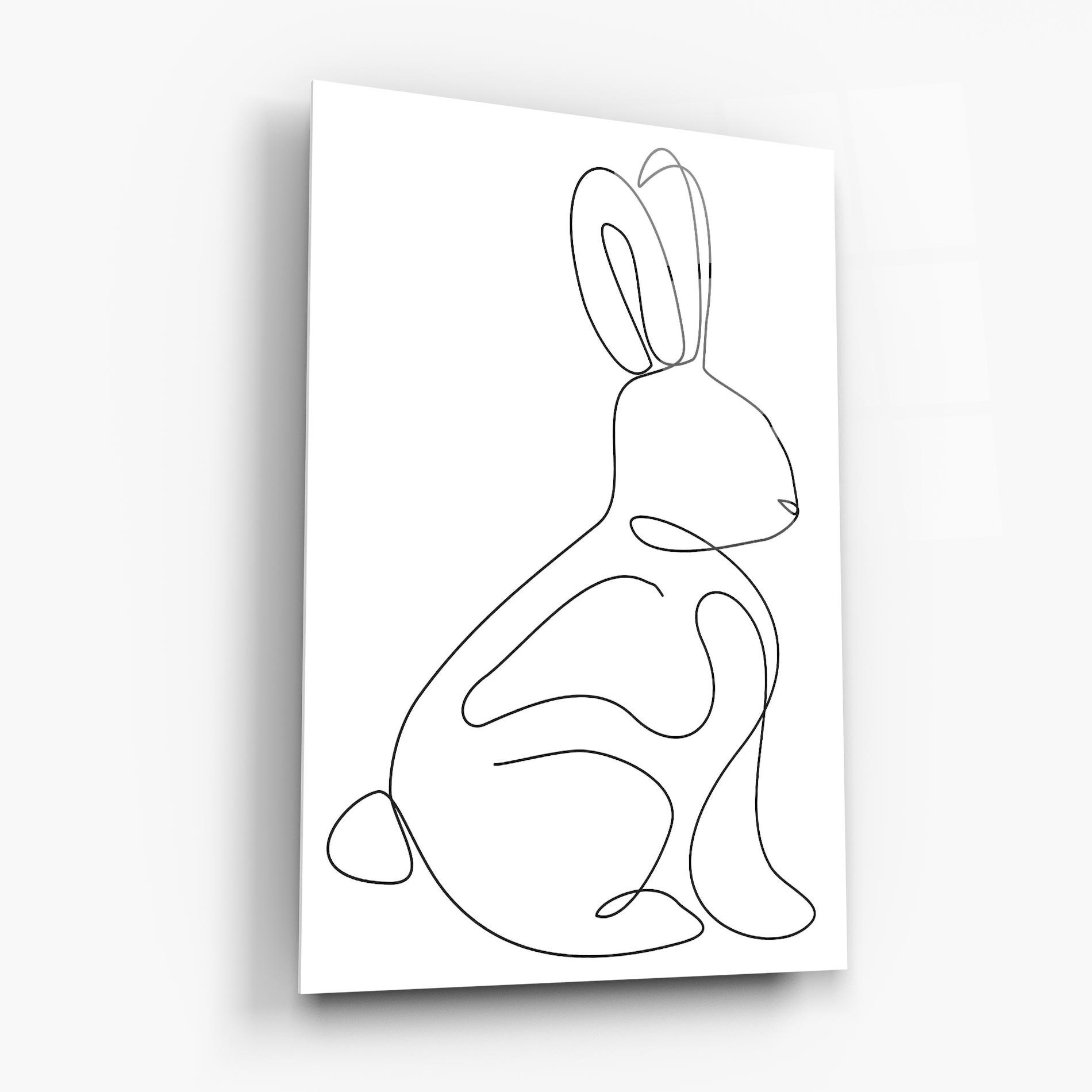 Üvegkép Cute Rabbit mockup 6