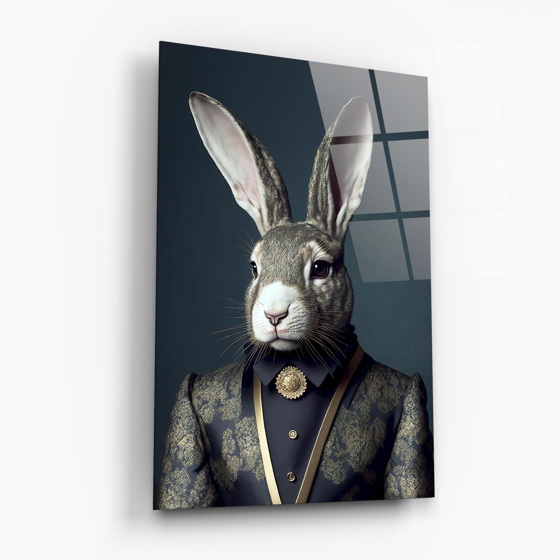 Üvegkép Elegant Rabbit mockup 6