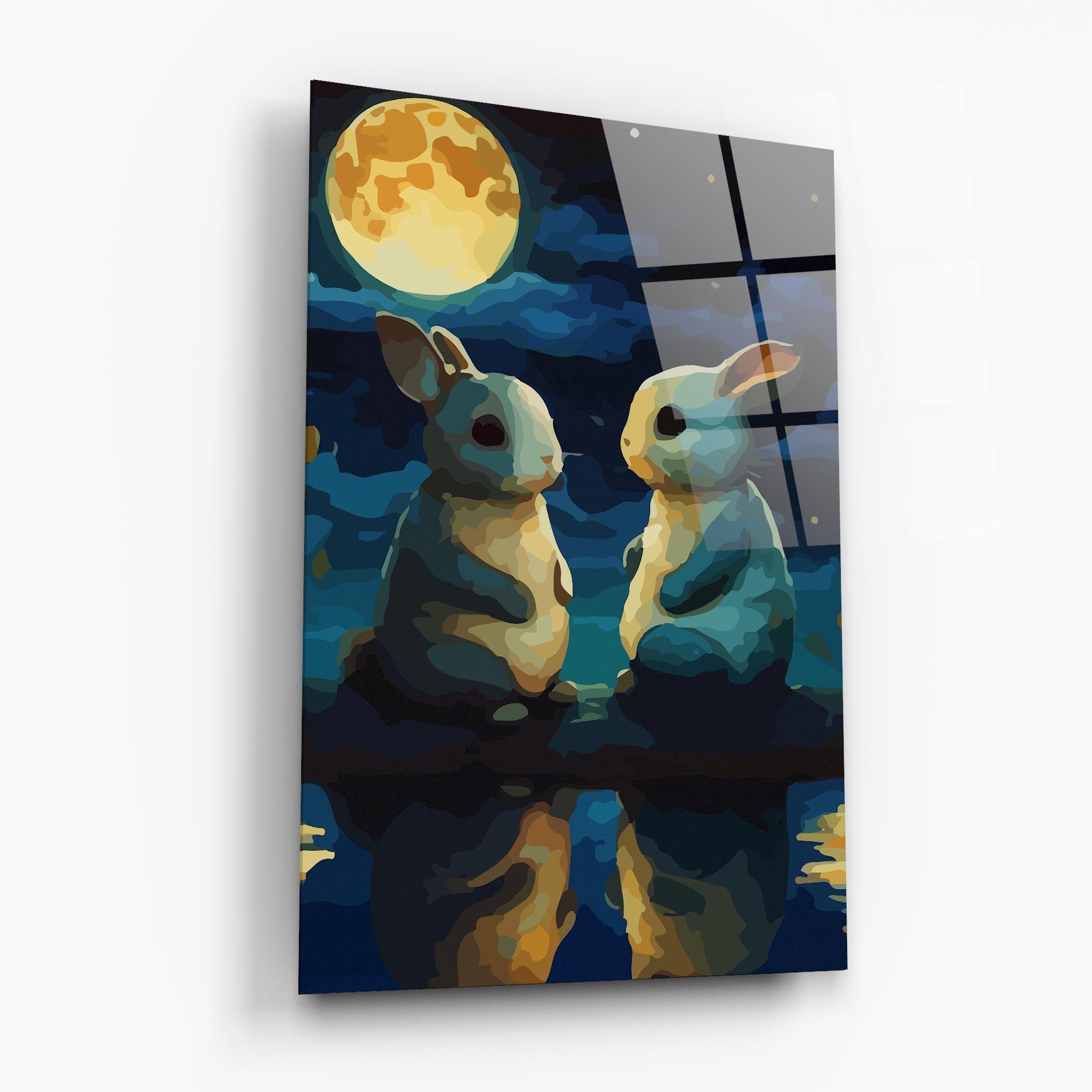 Üvegkép Full Moon Bunny mockup 6