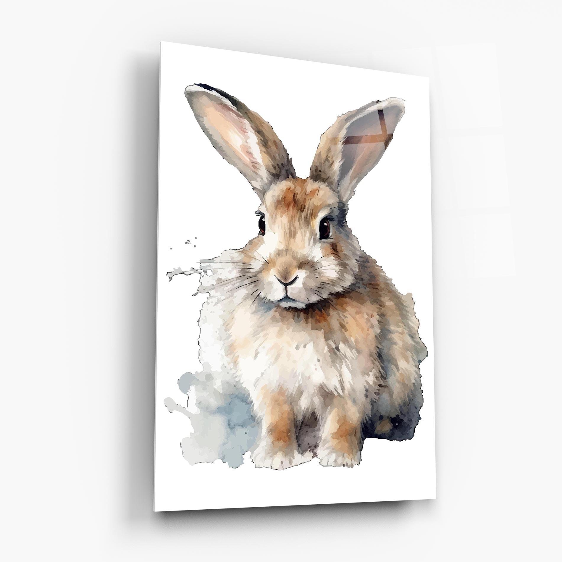Üvegkép Watercolor Cute Bunny mockup 6