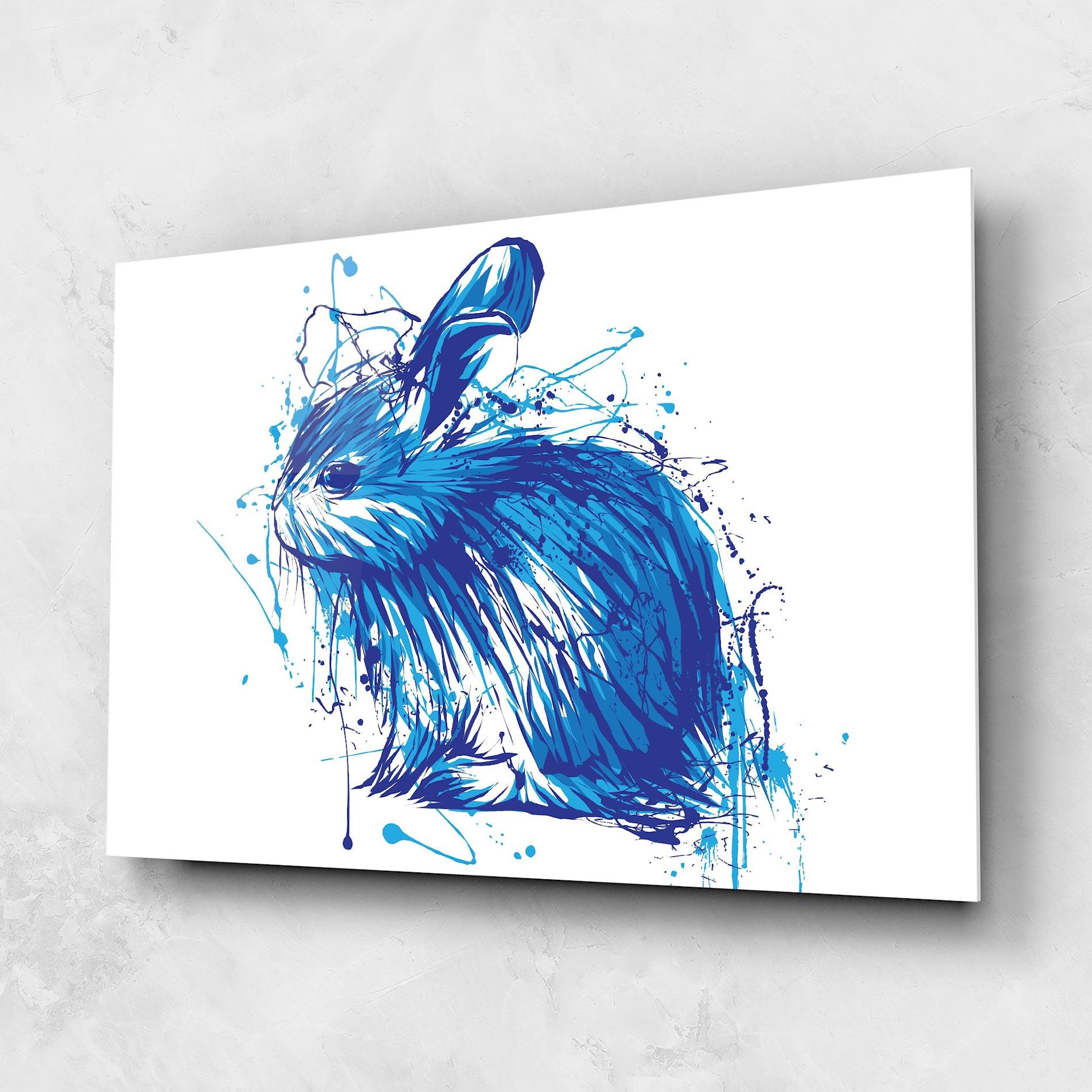 Üvegkép Blue Bunny mockup 1