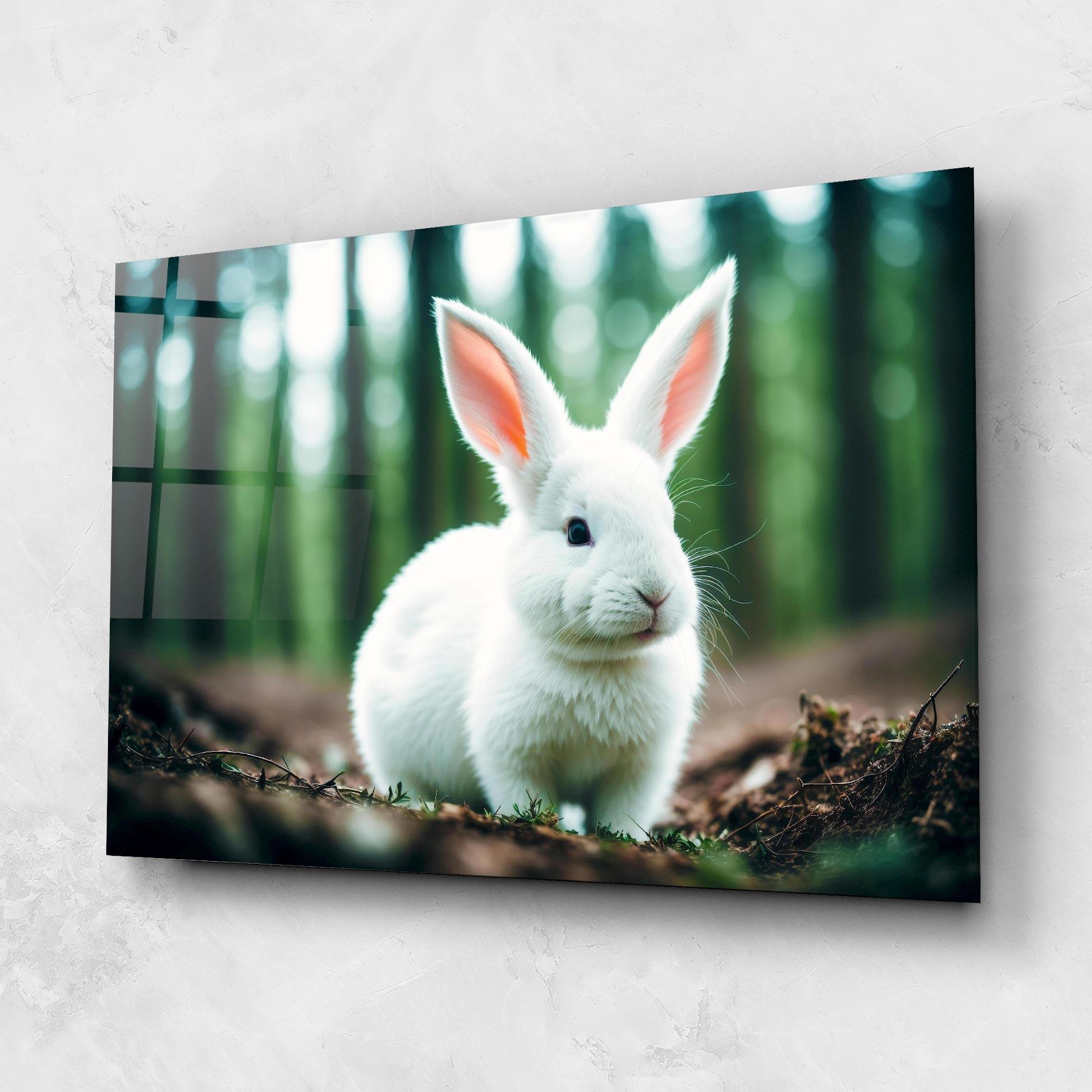 Üvegkép Forest Bunny mockup 1