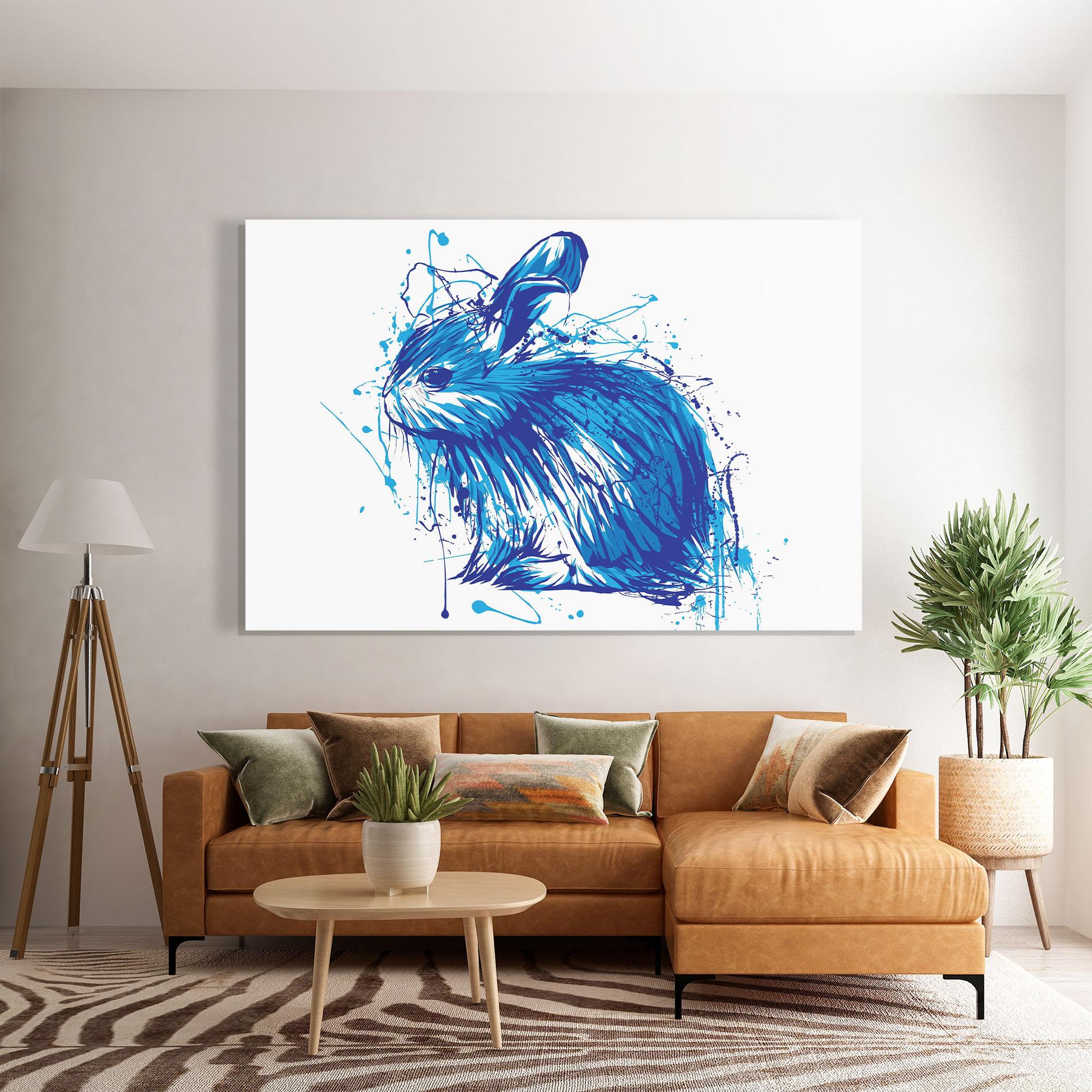 Üvegkép Blue Bunny mockup 7