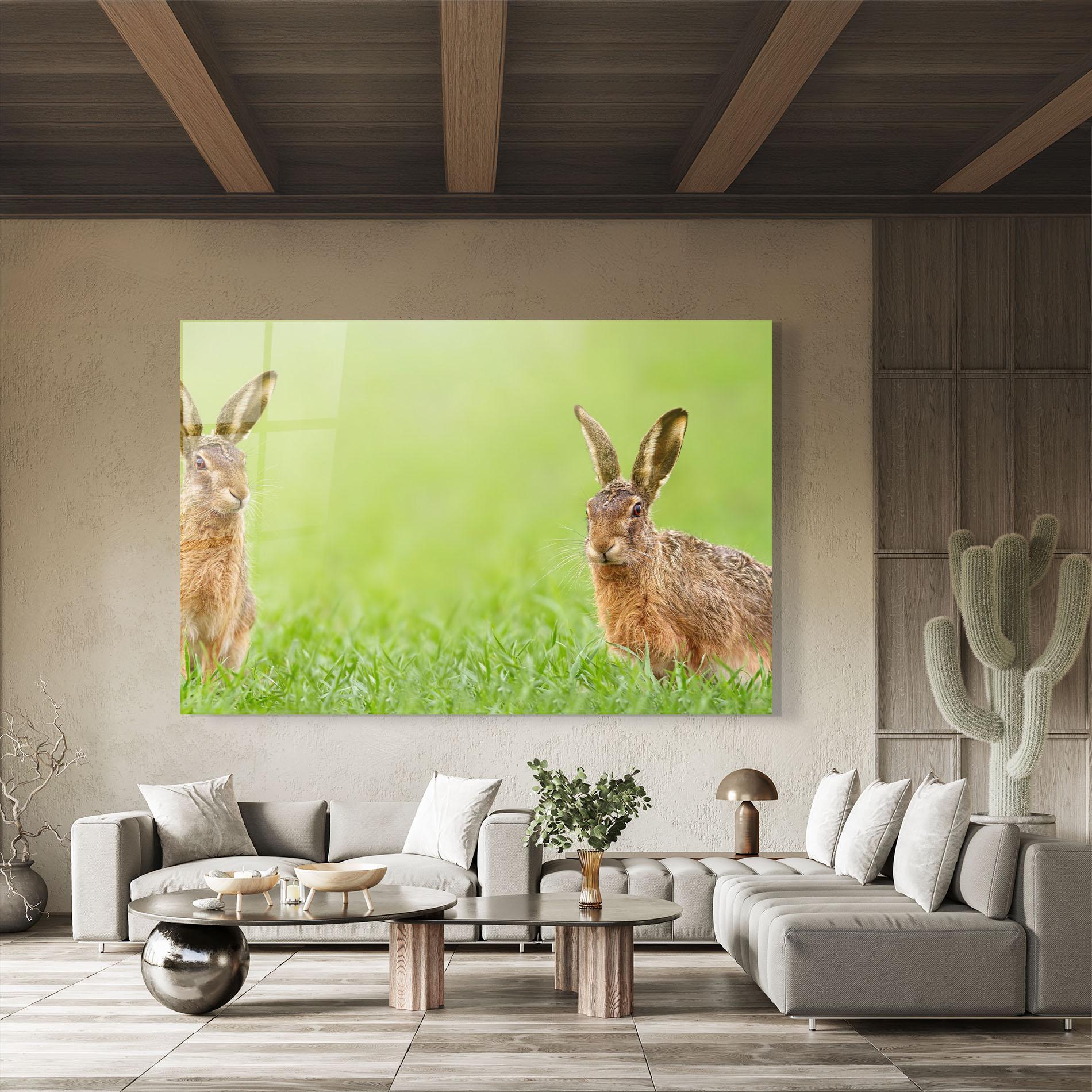 Üvegkép Brown Hares mockup 8