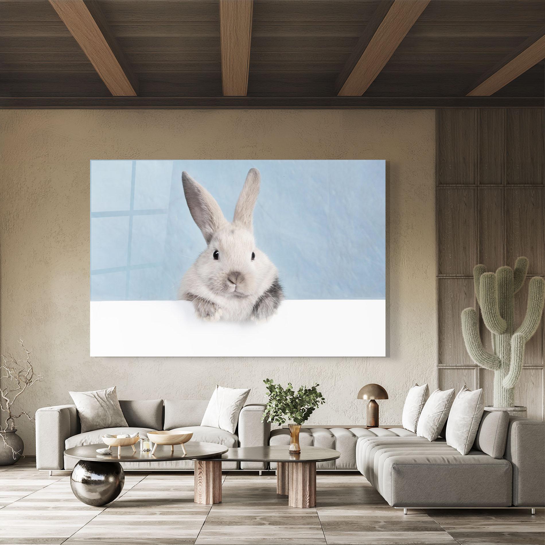 Üvegkép Cream Bunny mockup 8