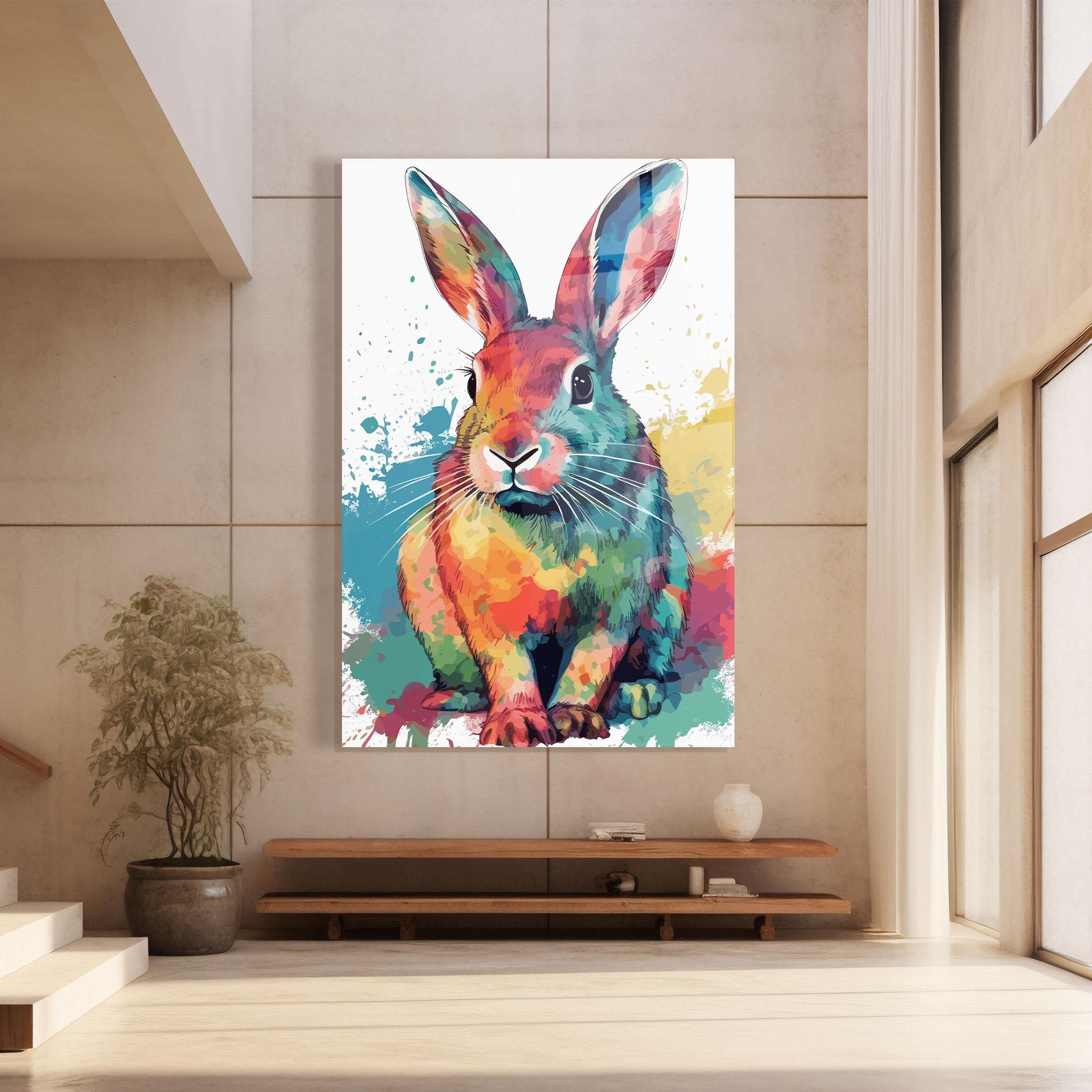 Üvegkép Brush Rabbit mockup 8