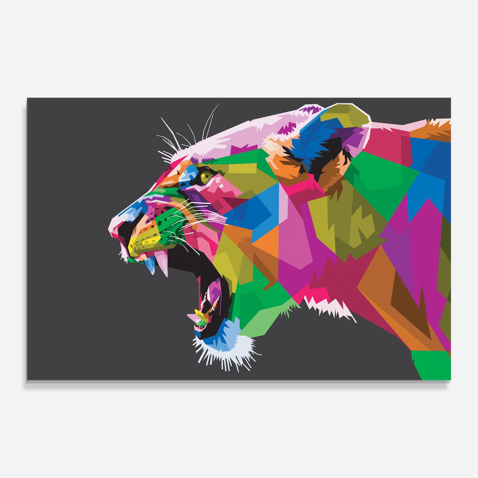 Üvegkép Female Lion Head mockup 0