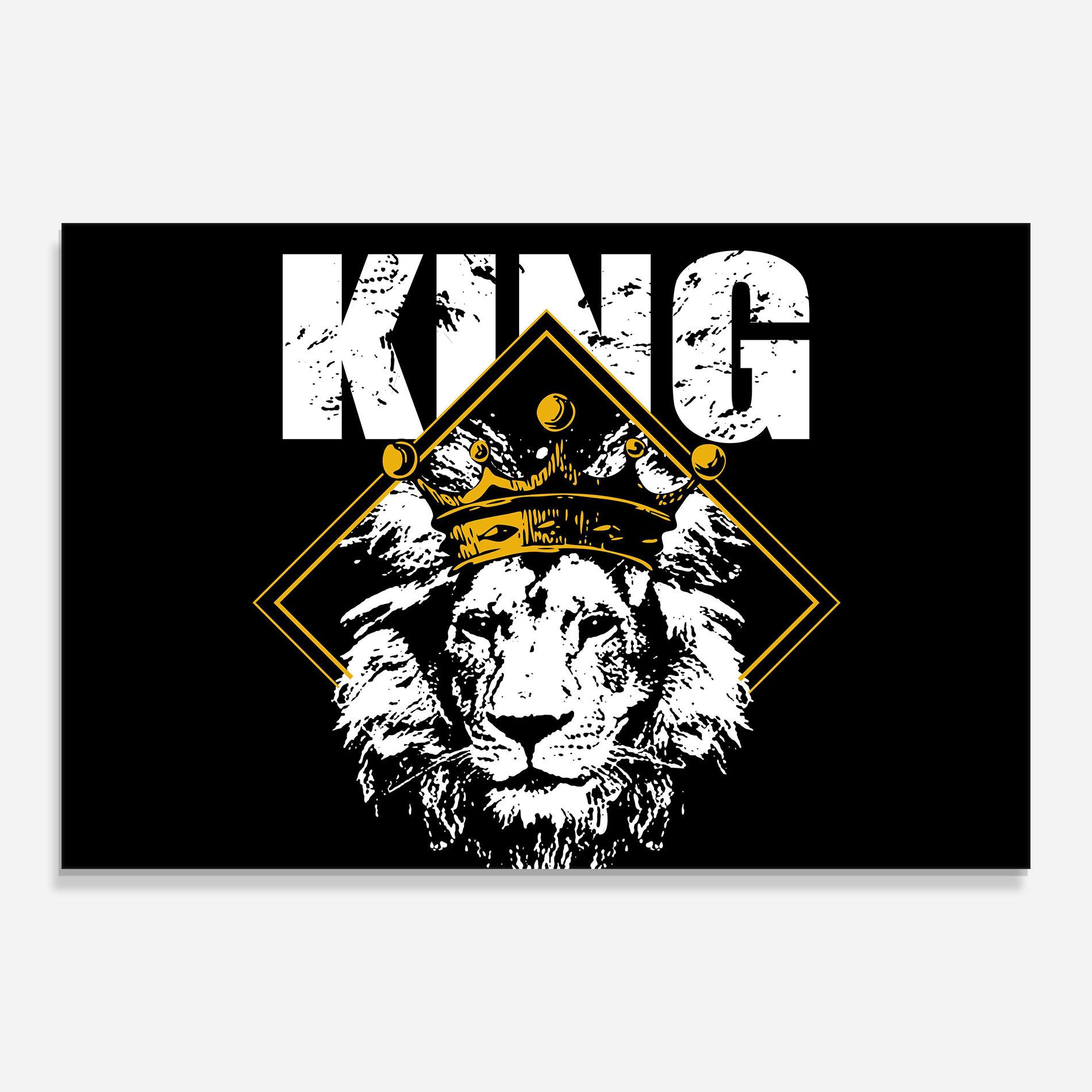 Üvegkép Jungle King mockup 0