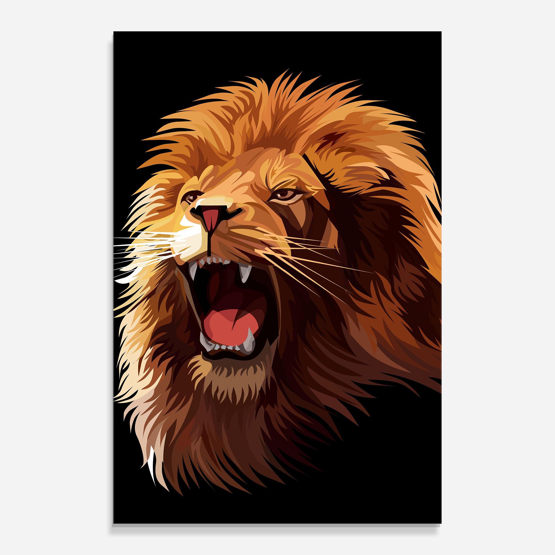 Angry Lion Head mockup 0
